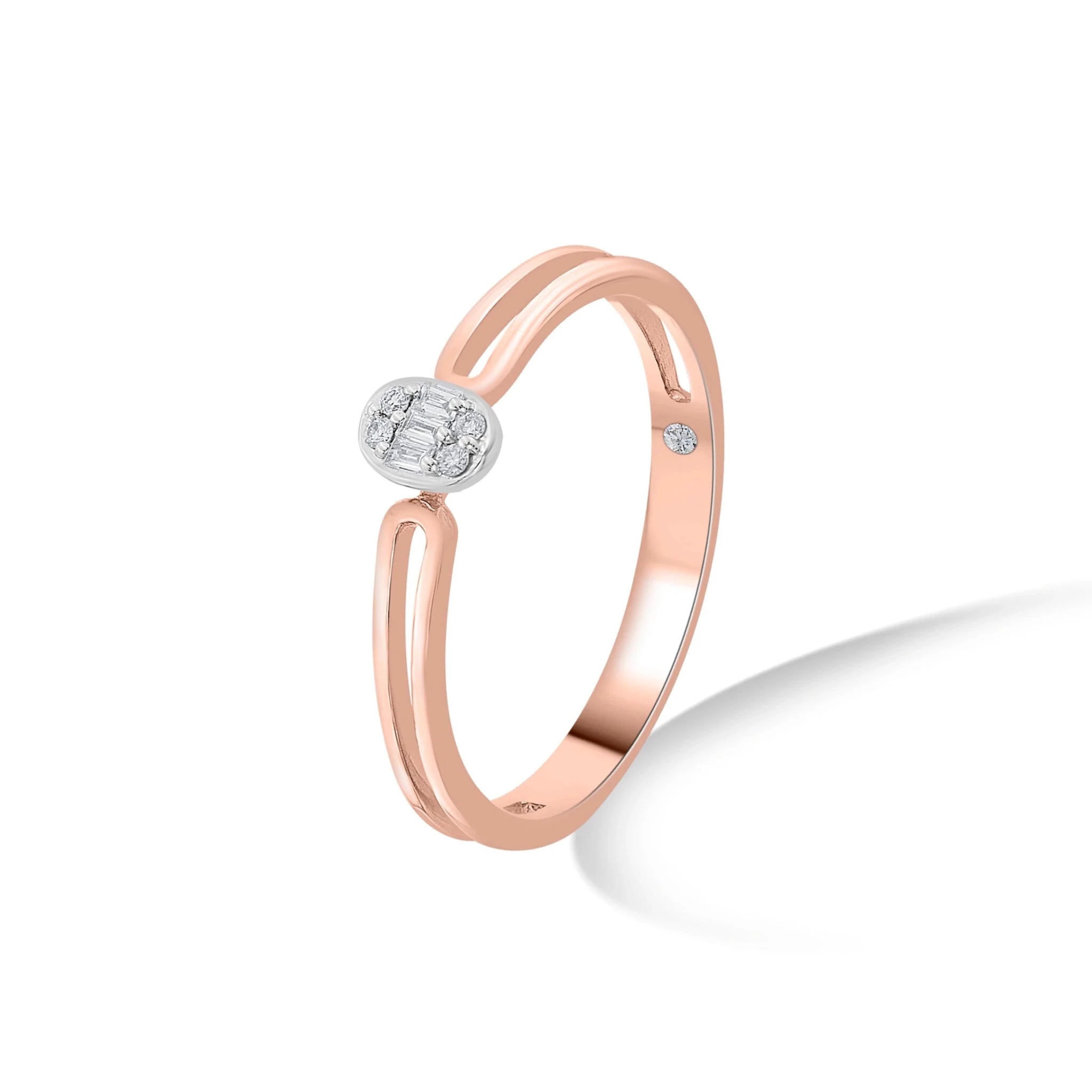 Boujee Deco Diva Split Ring - Zen Diamond India