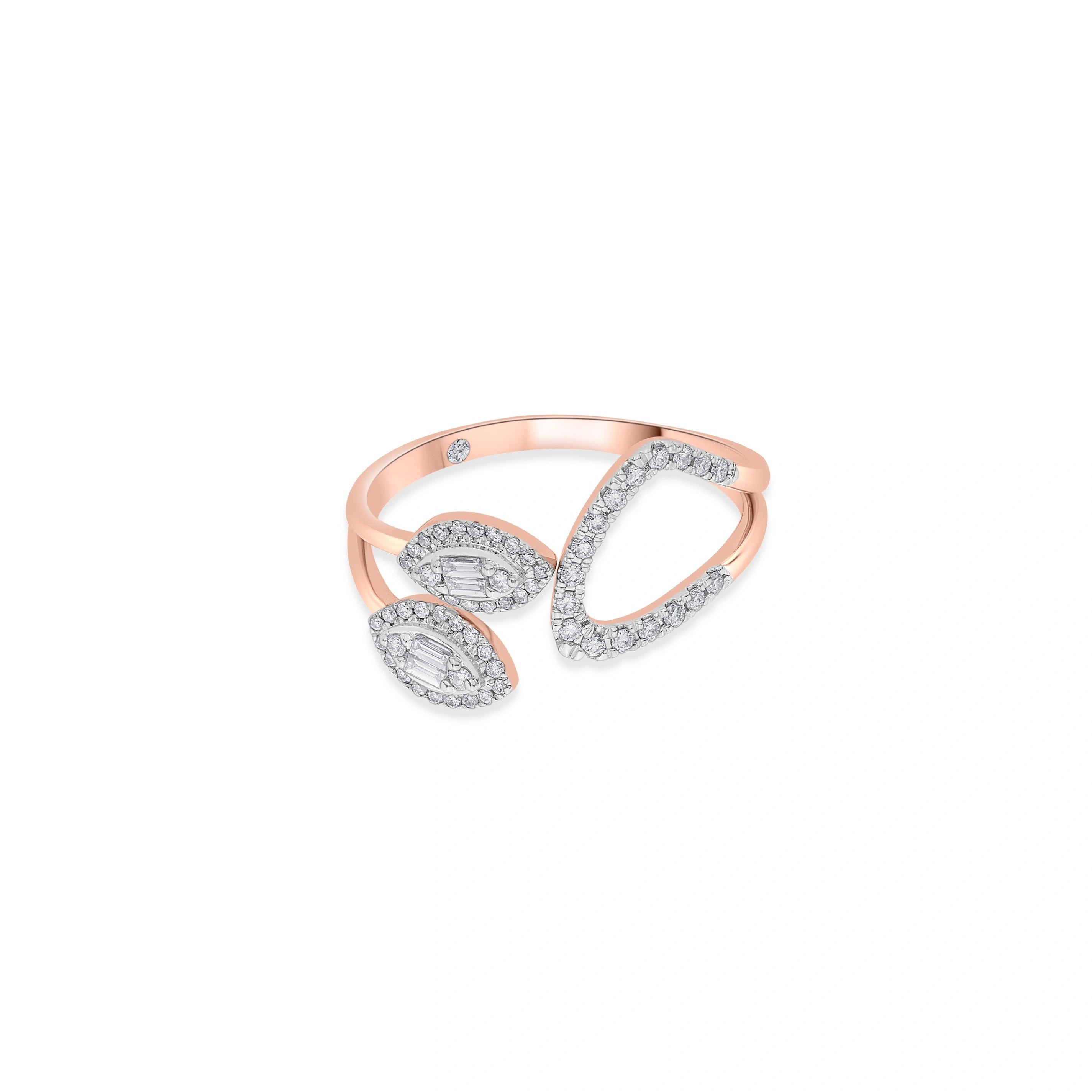 Prism Petal Spark Ring - Zen Diamond India