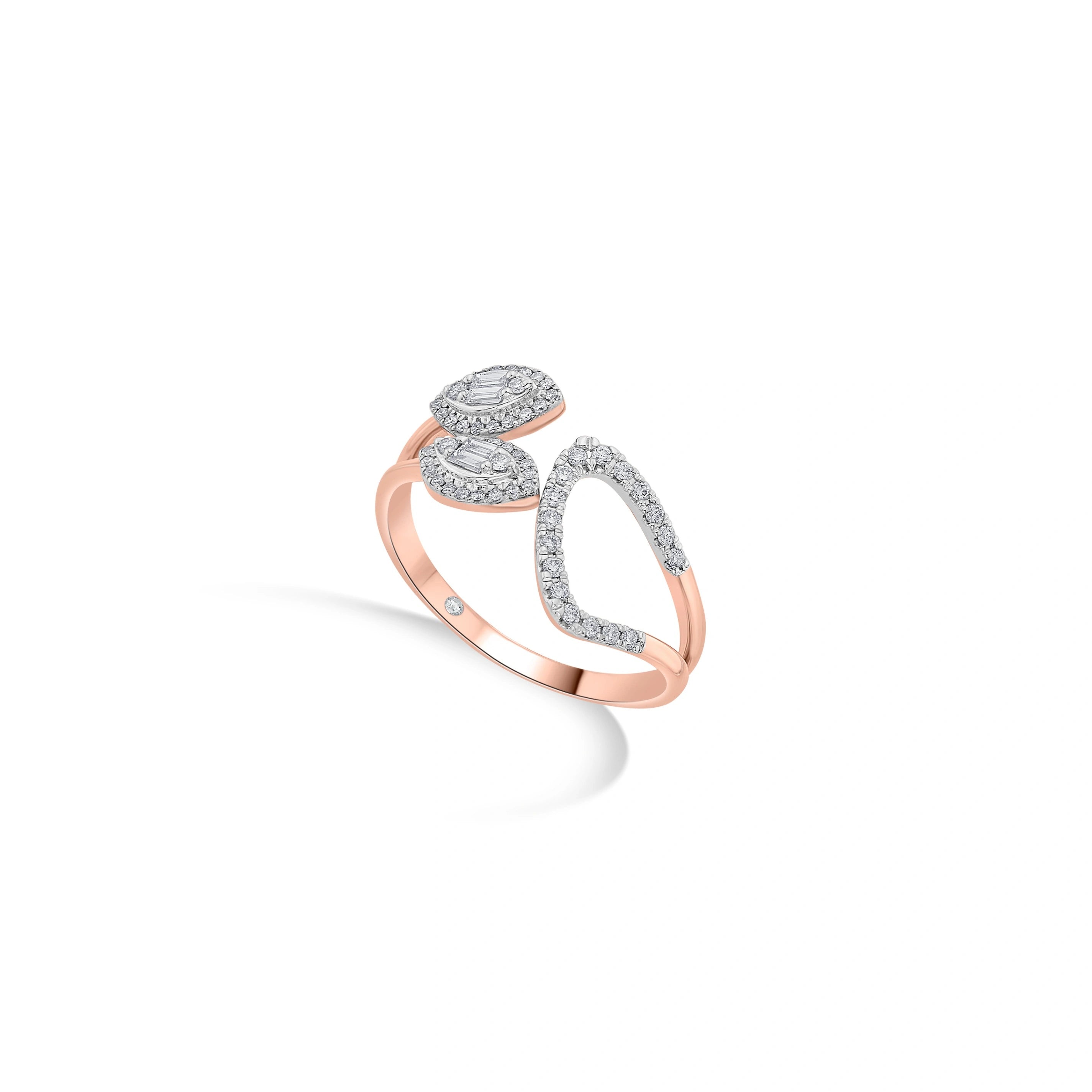 Prism Petal Spark Ring - Zen Diamond India