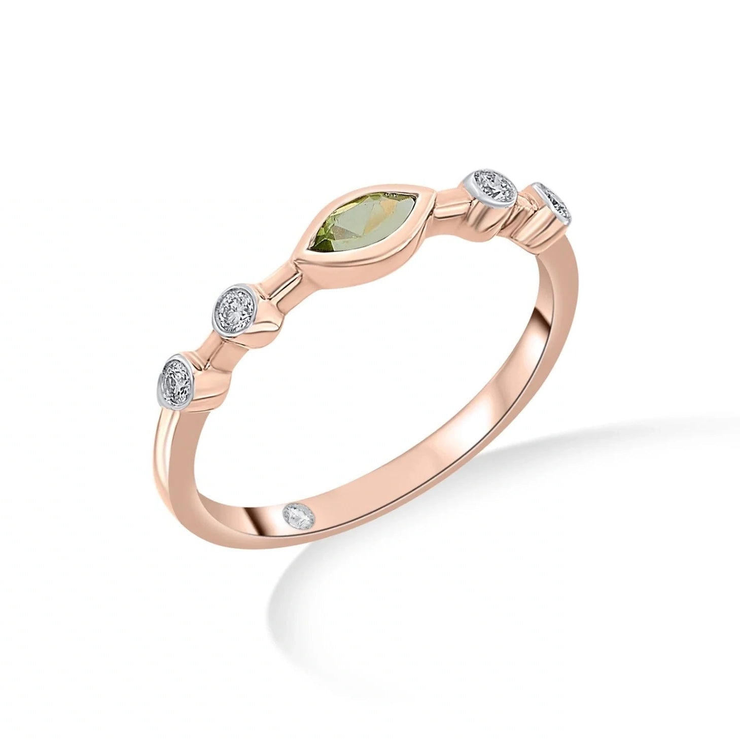 Color Pop Starlight Orbit Ring in Peridot