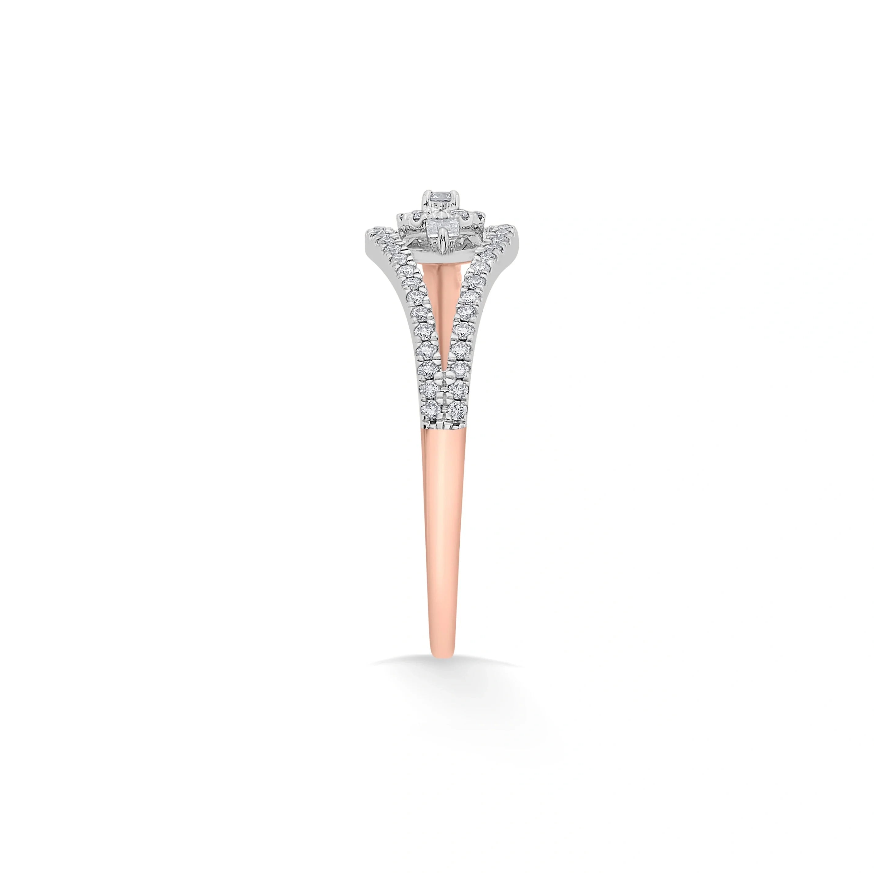Boujee Round Overlap Ring - Zen Diamond India