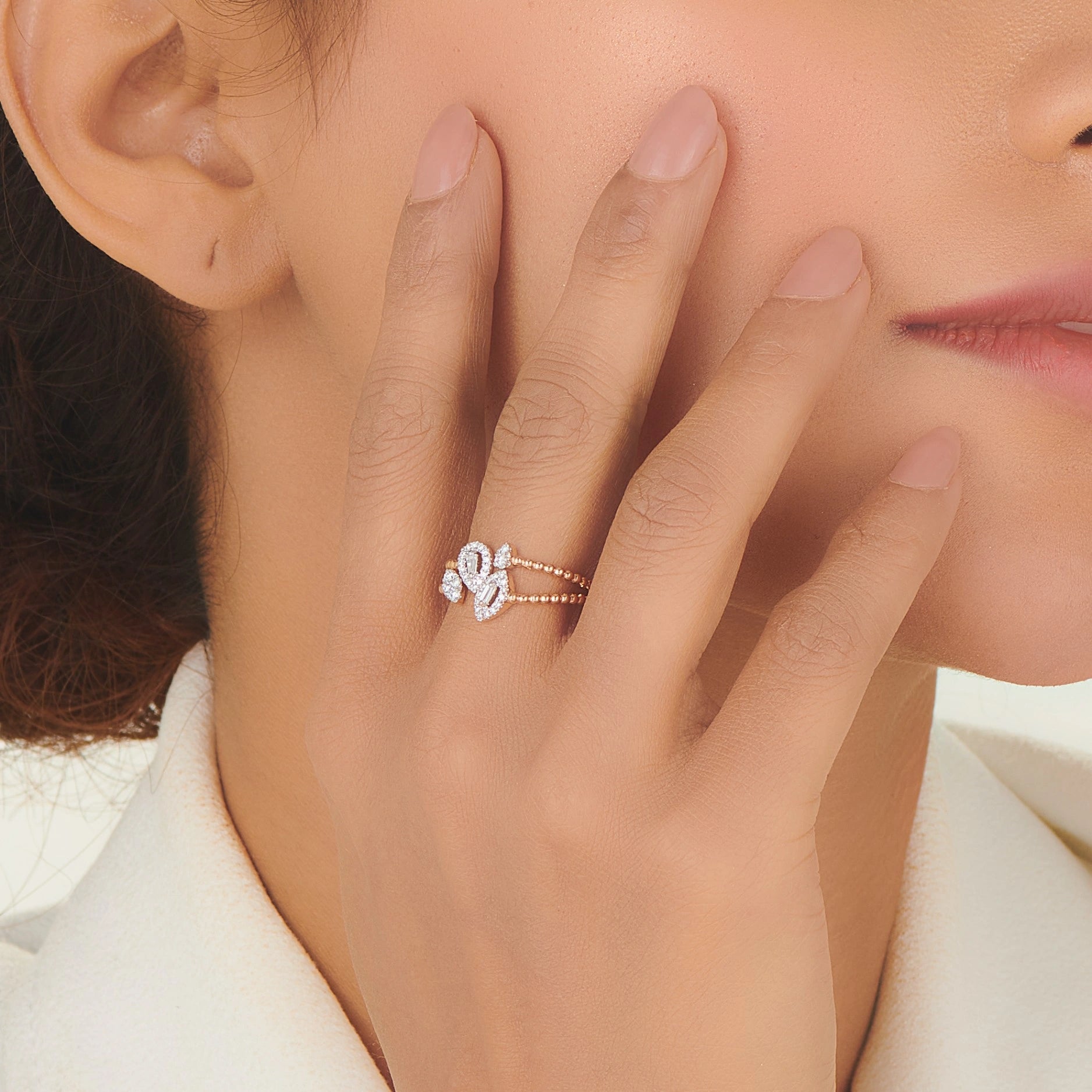 Sassy Enchanted Diamond Vine Ring - Zen Diamond India