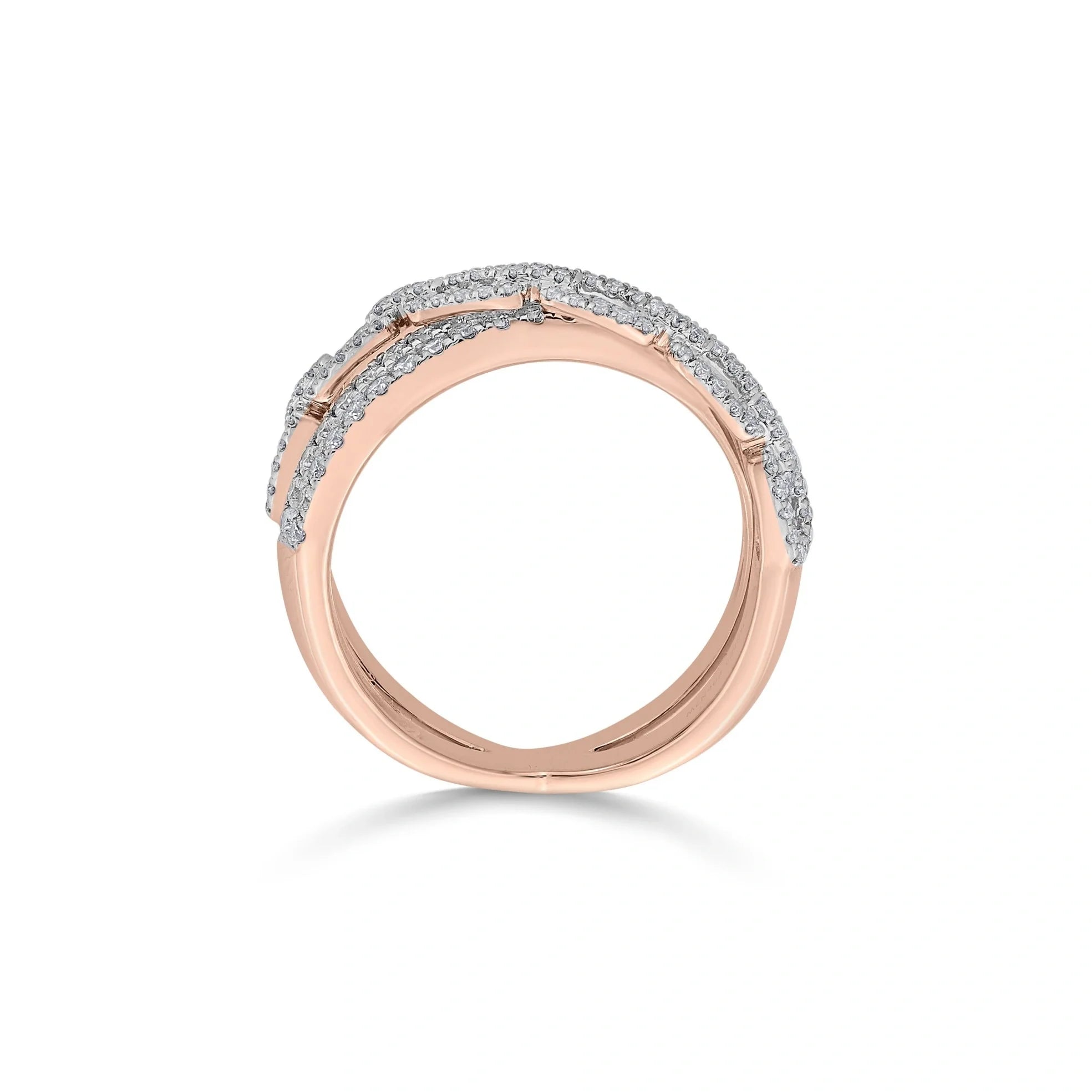 Cuban Celeste Chain Bloom Ring - Zen Diamond India