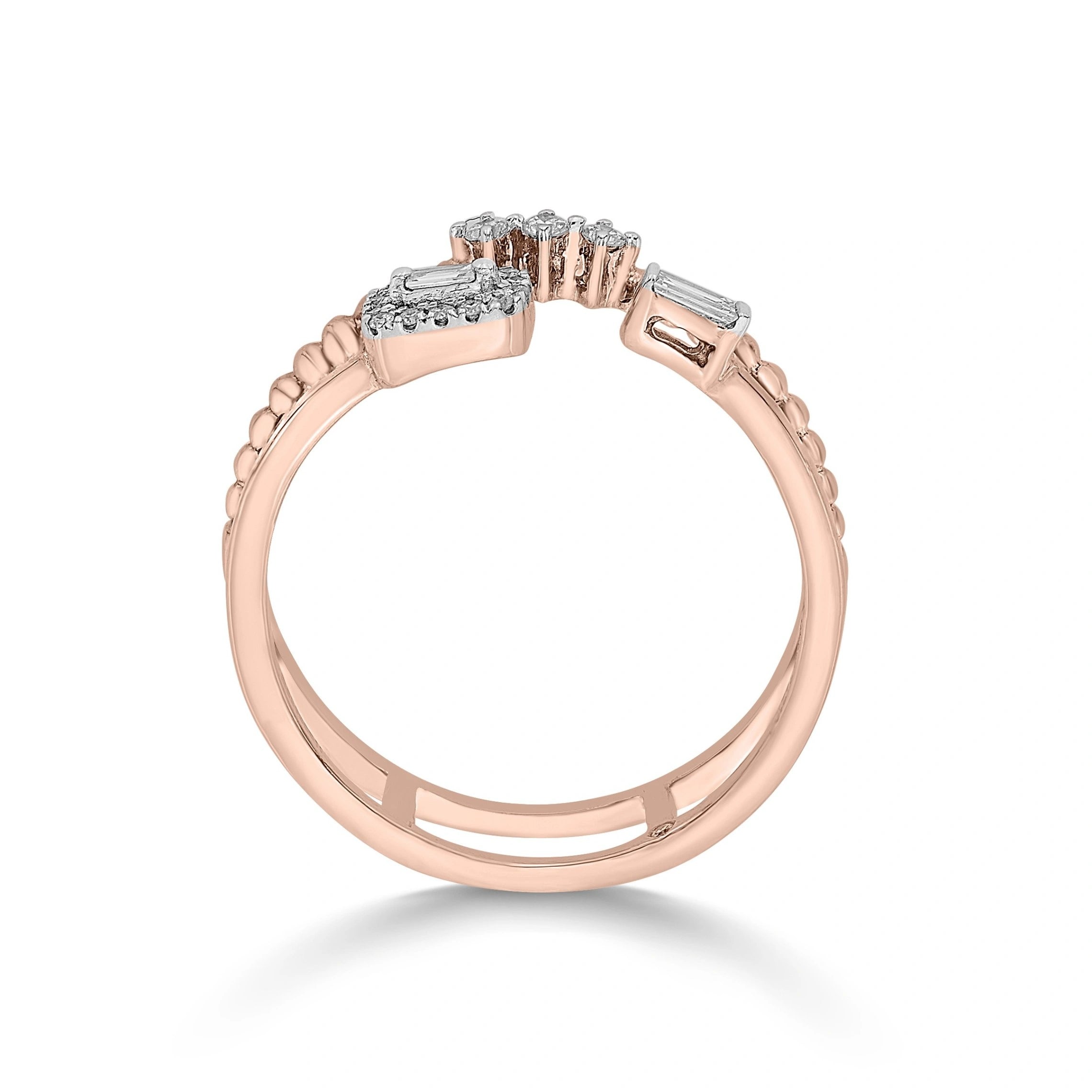 Sassy Radiant Fusion Diamond Charm Ring - Zen Diamond India