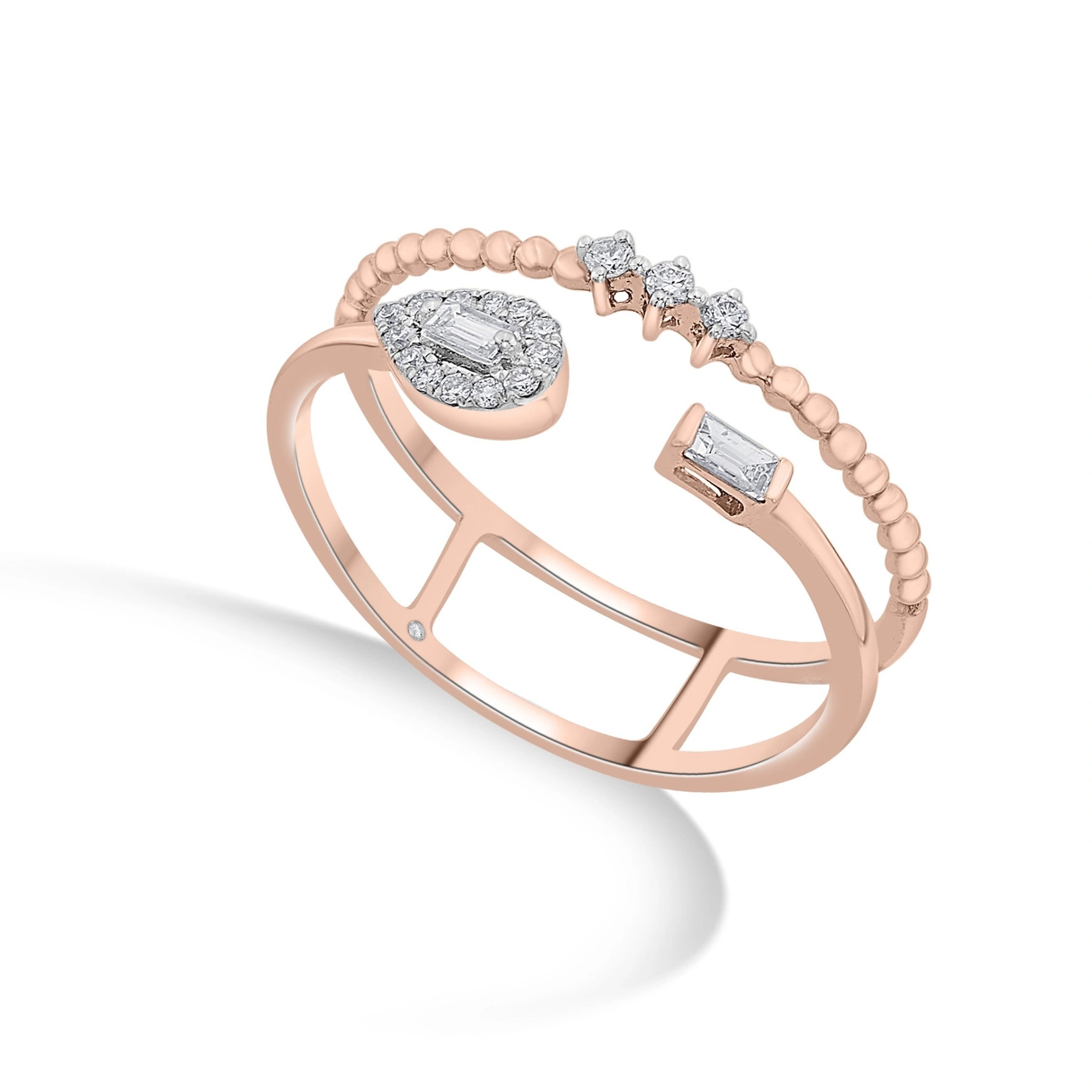Sassy Twilight Symphony Diamond Fusion Ring - Zen Diamond India