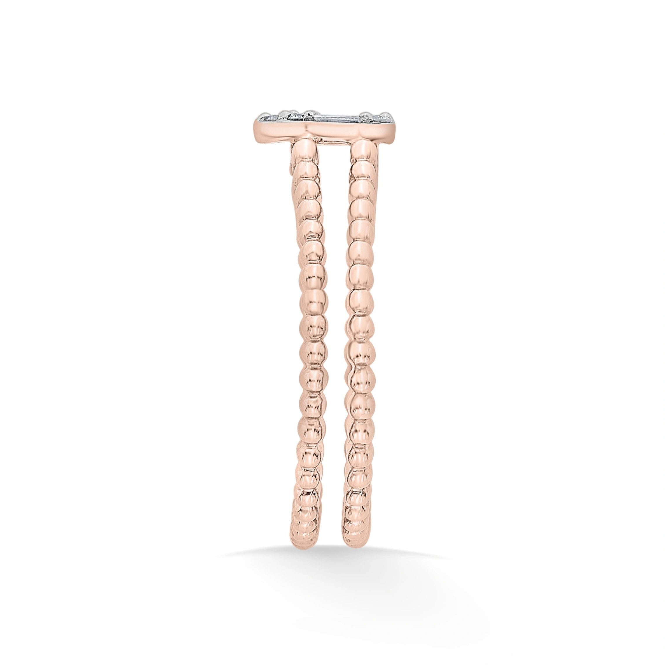 Sassy Glam Teardrop Baguette Bliss Ring - Zen Diamond India