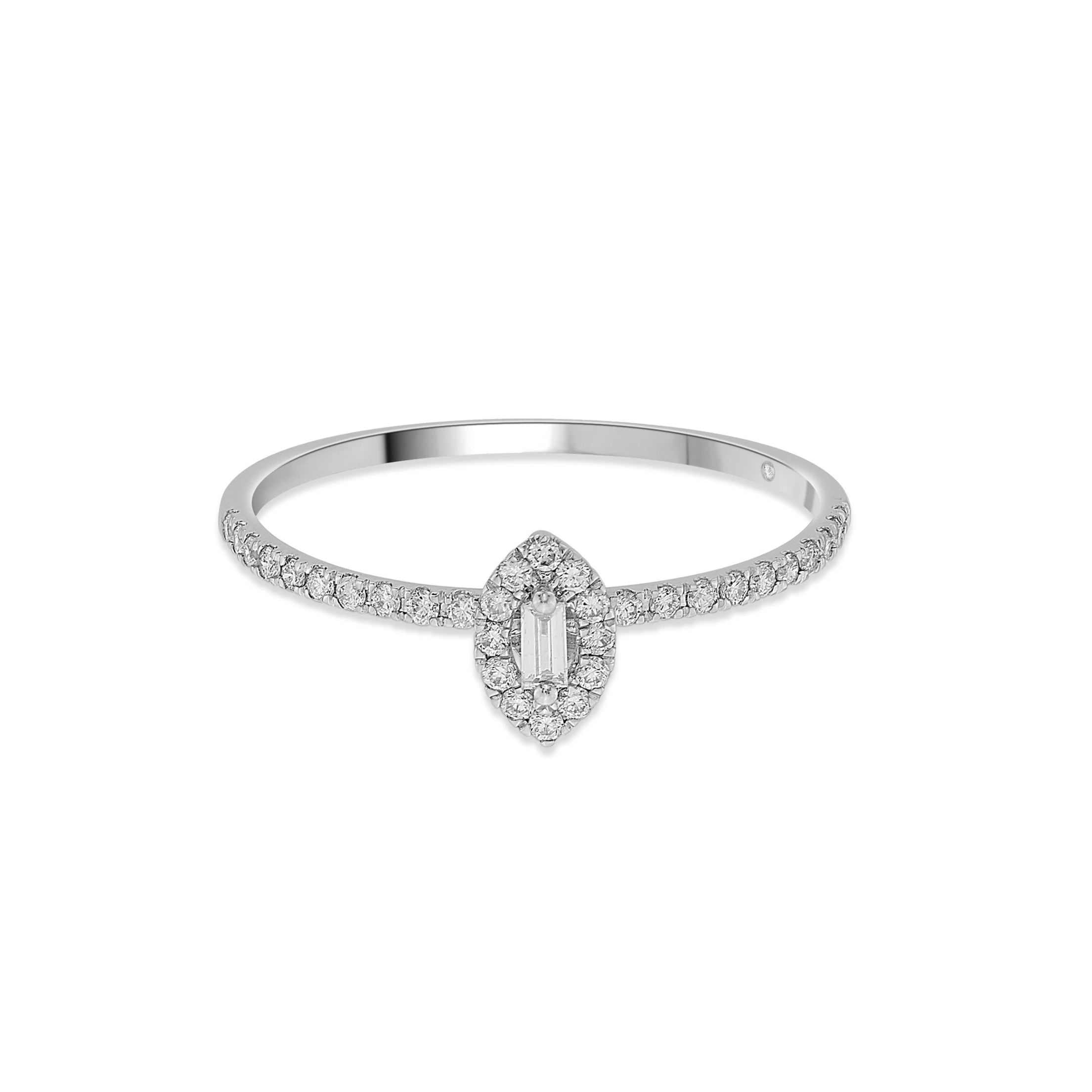 Boujee Marquise Royale Diamond Halo Ring - Zen Diamond India
