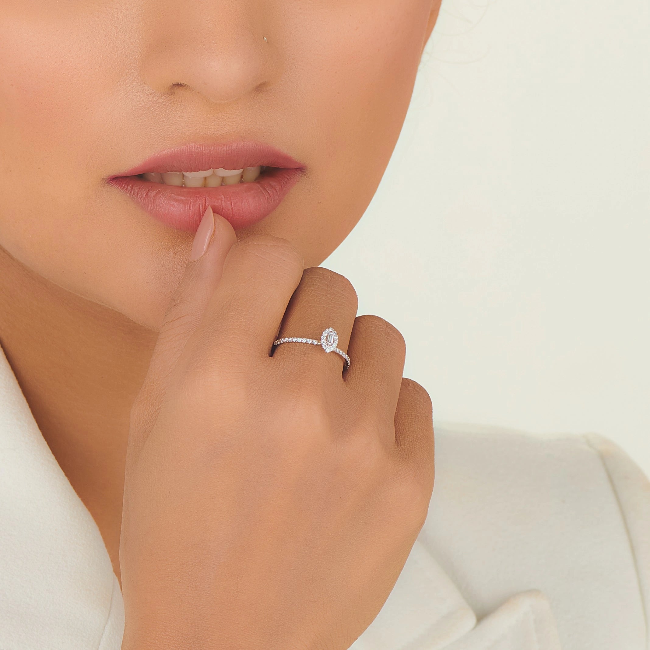 Boujee Marquise Royale Diamond Halo Ring - Zen Diamond India