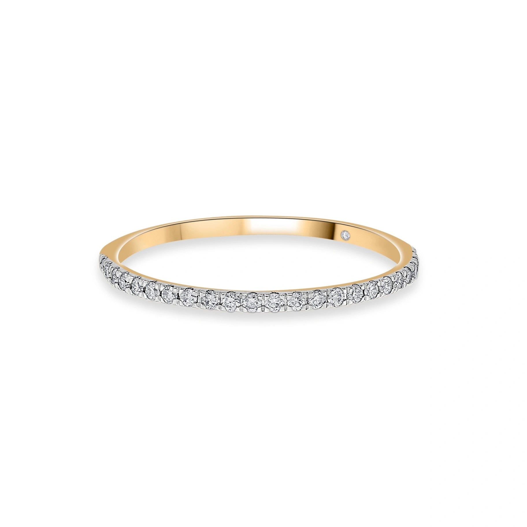 Boujee Golden Glitz Diamond Eternity Band - Zen Diamond India