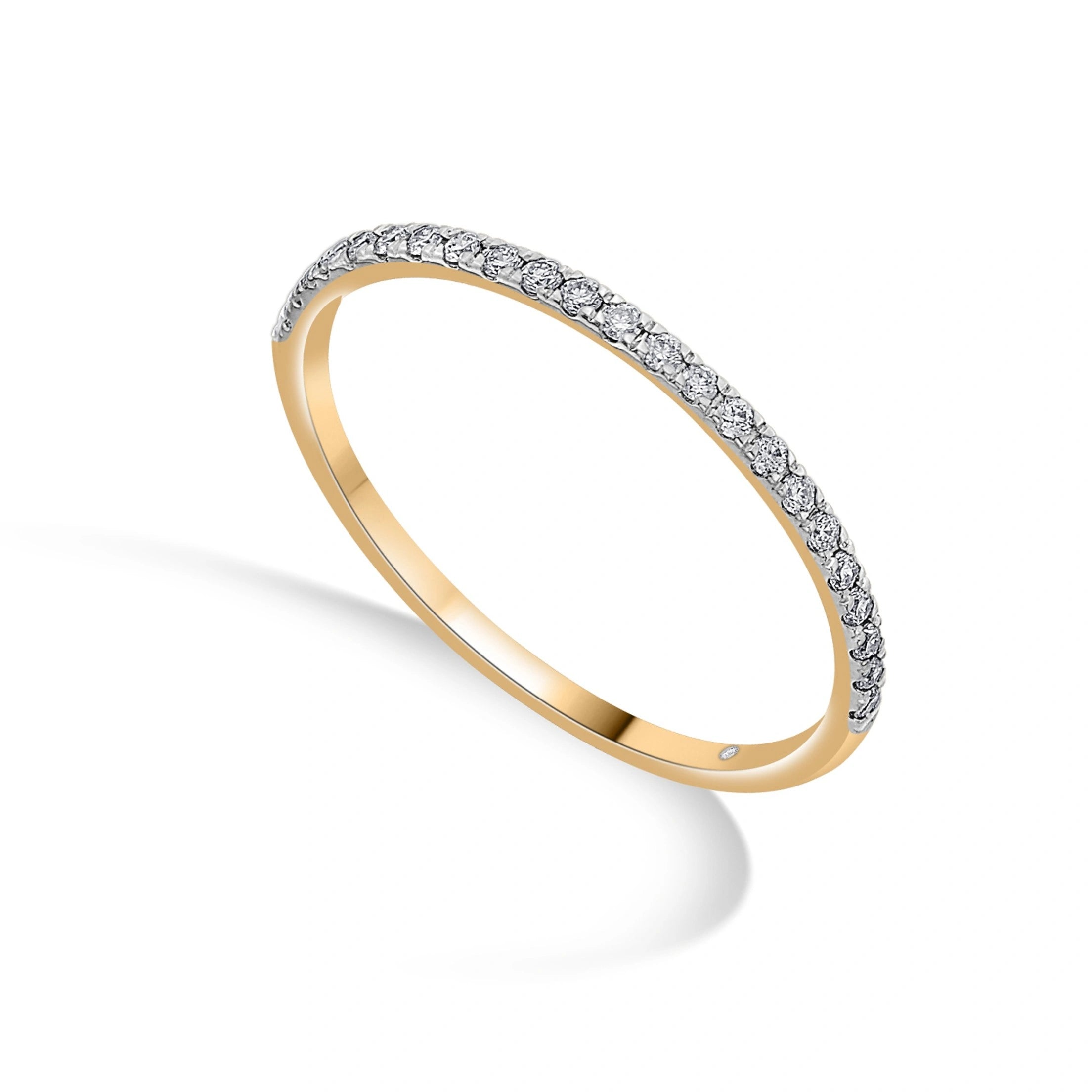 Boujee Golden Glitz Diamond Eternity Band