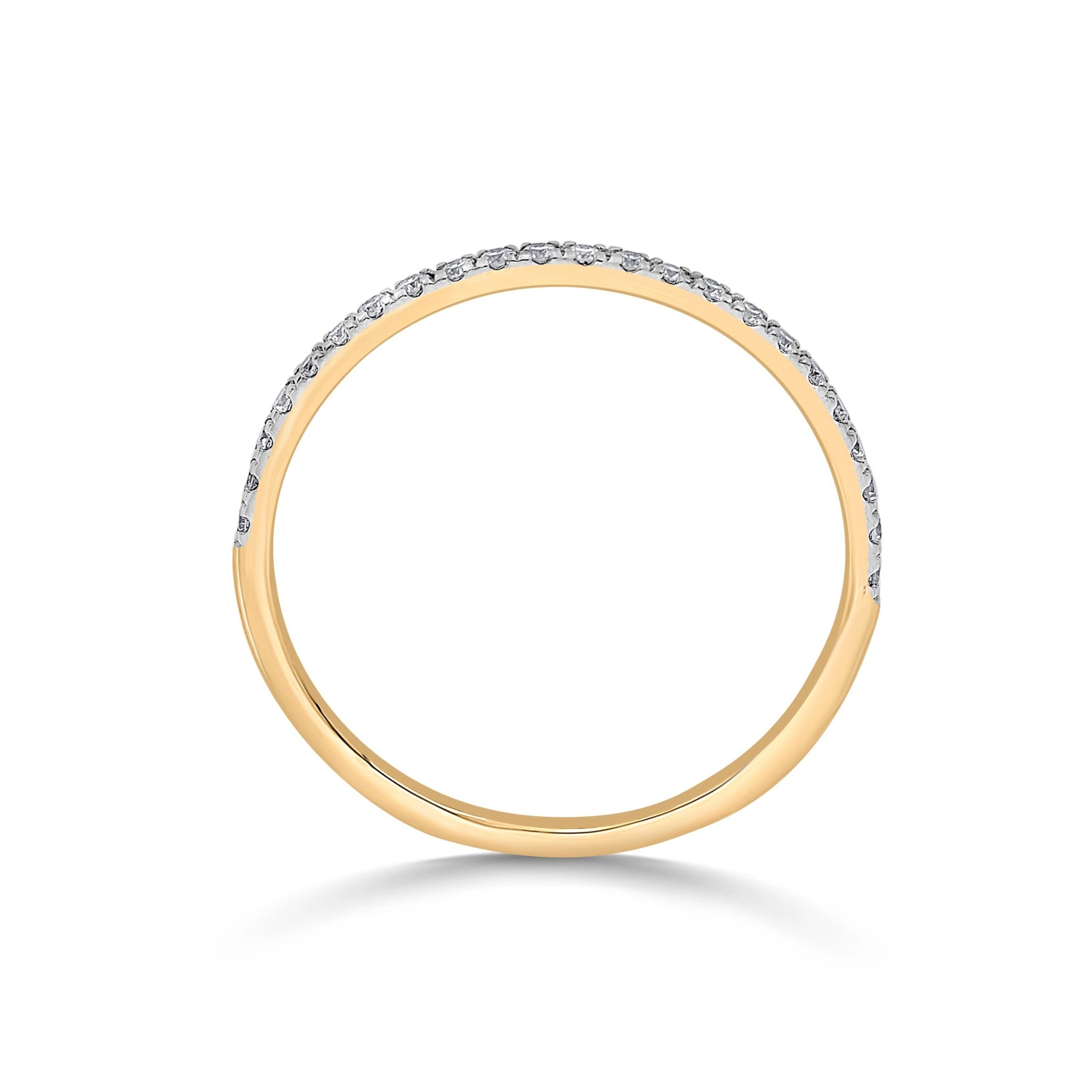 Boujee Golden Glitz Diamond Eternity Band