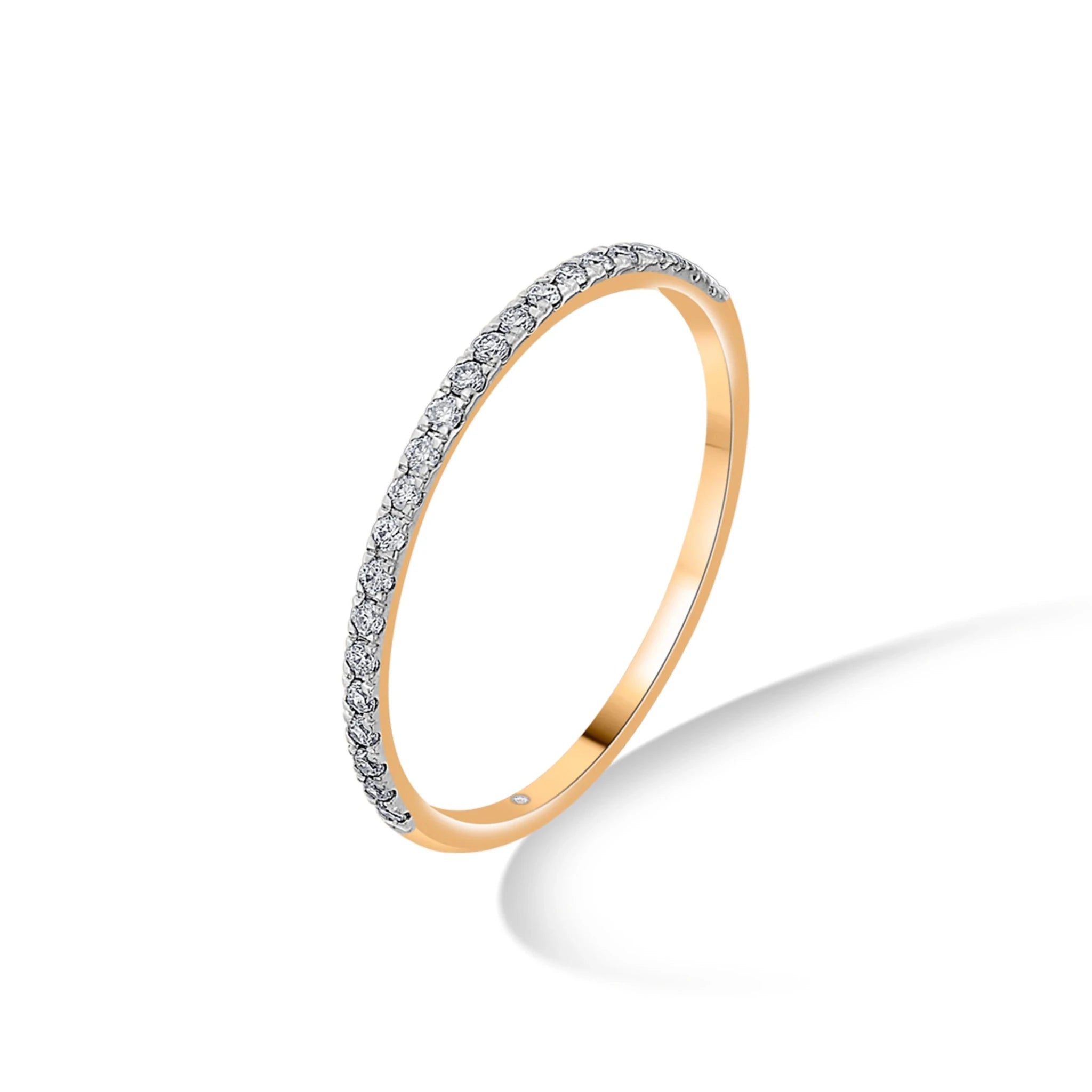 Boujee Golden Glitz Diamond Eternity Band - Zen Diamond India