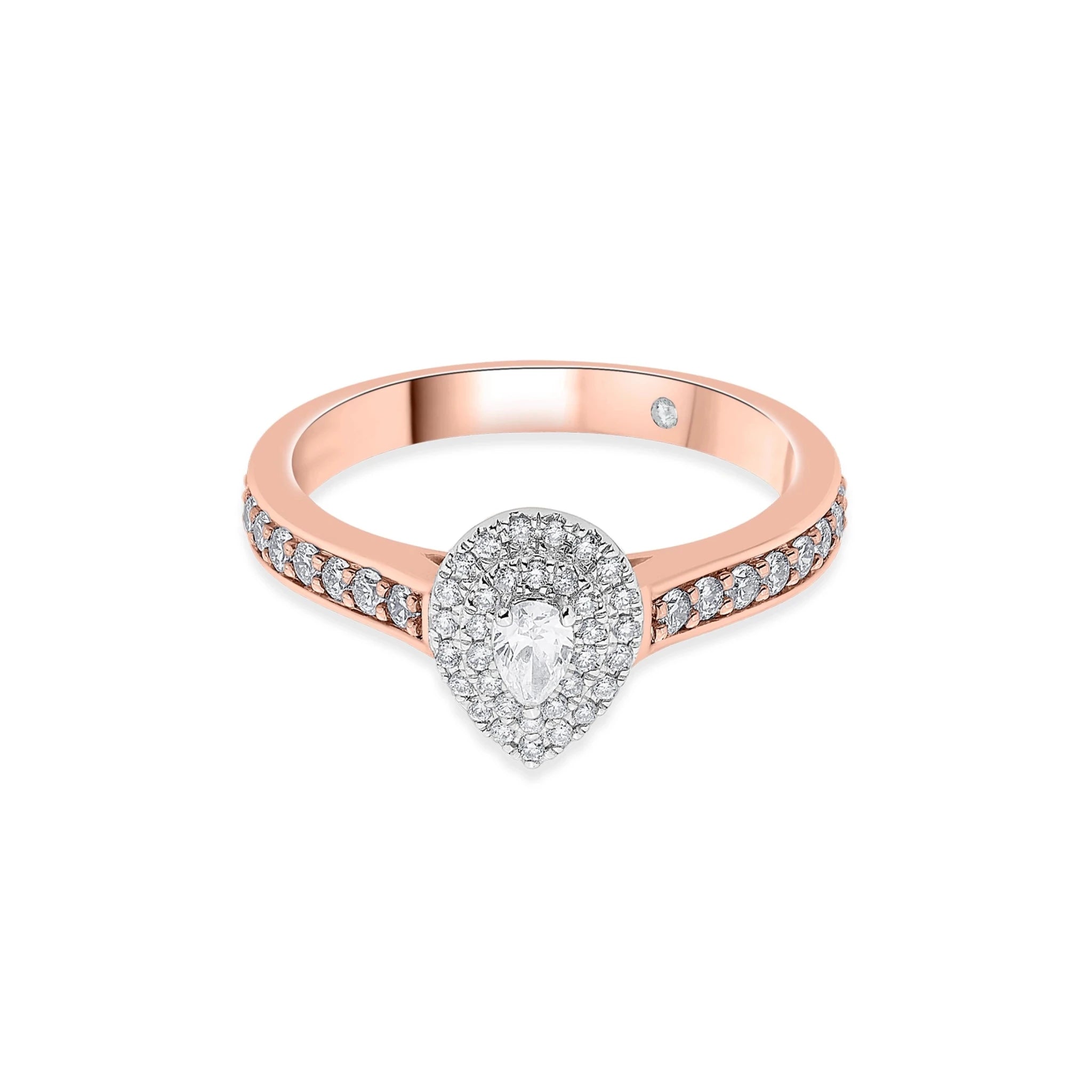Sassy Radiant Allure Teardrop Sparkle Ring - Zen Diamond India