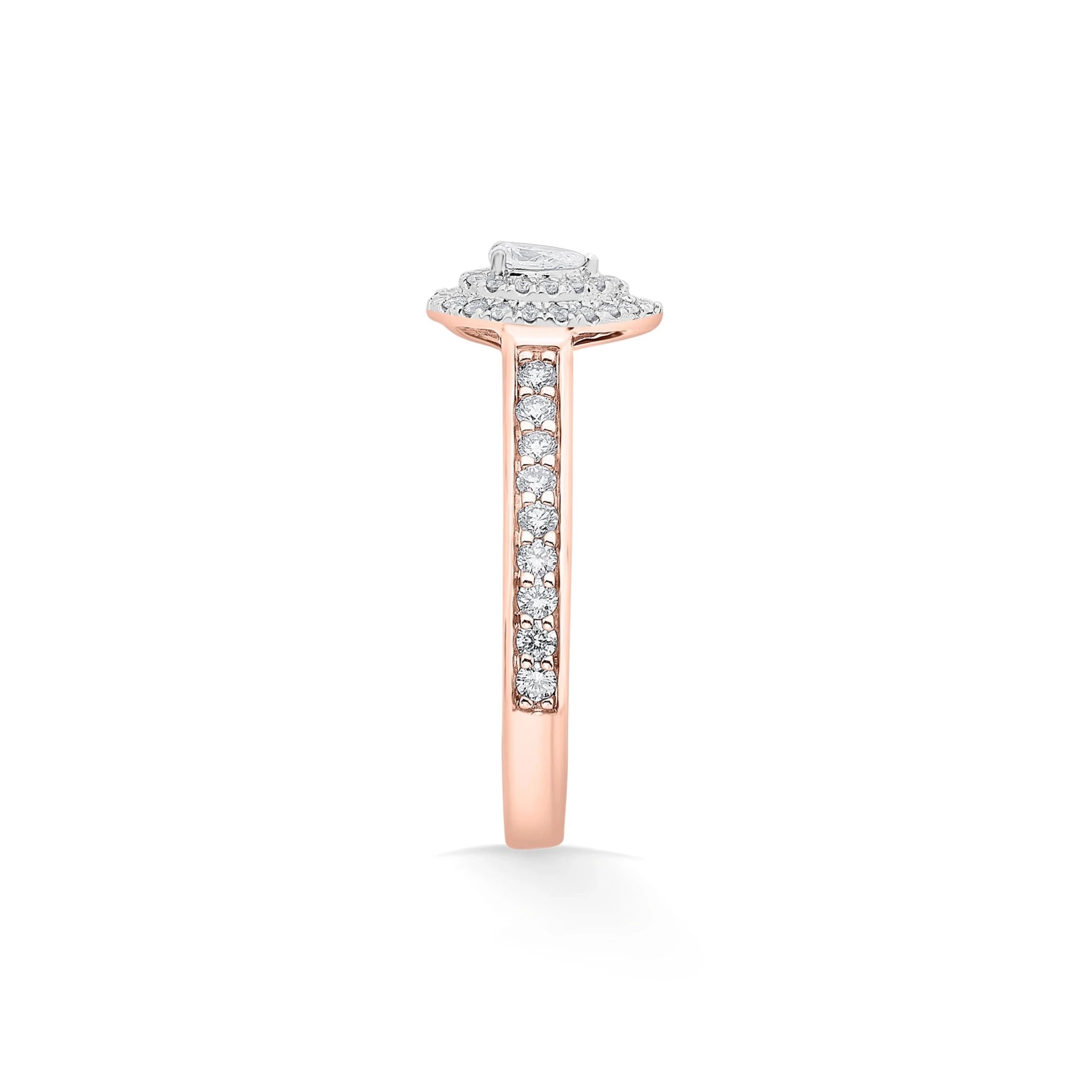 Sassy Radiant Allure Teardrop Sparkle Ring - Zen Diamond India