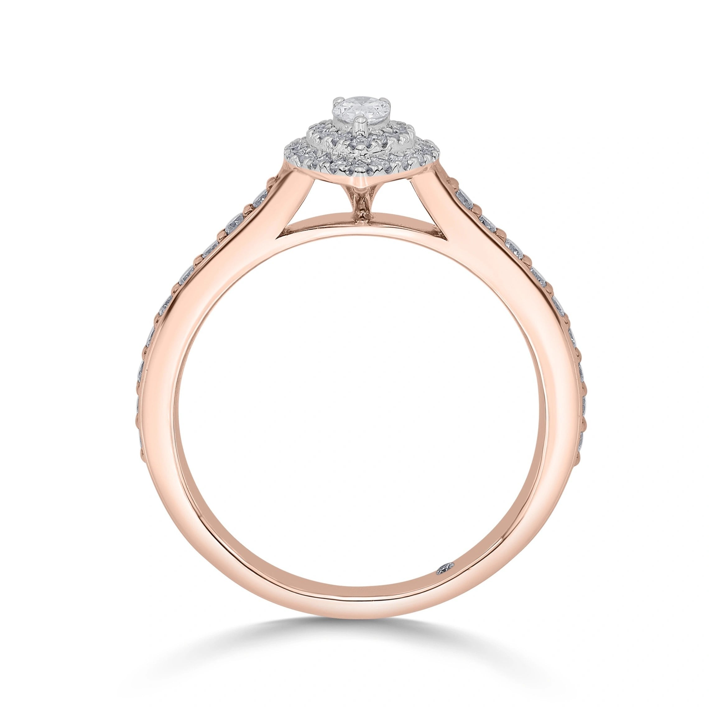 Sassy Radiant Allure Teardrop Sparkle Ring