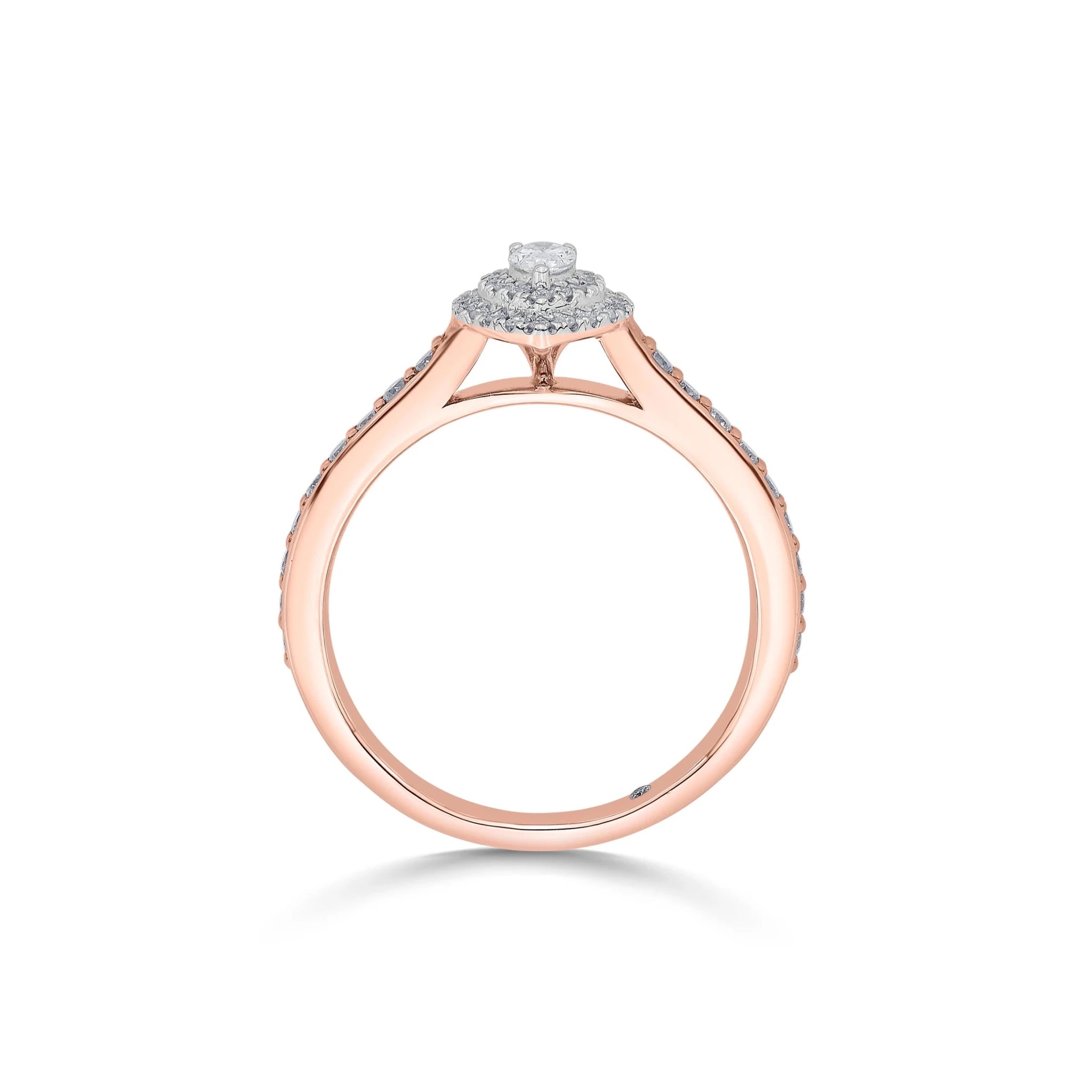 Sassy Radiant Allure Teardrop Sparkle Ring - Zen Diamond India
