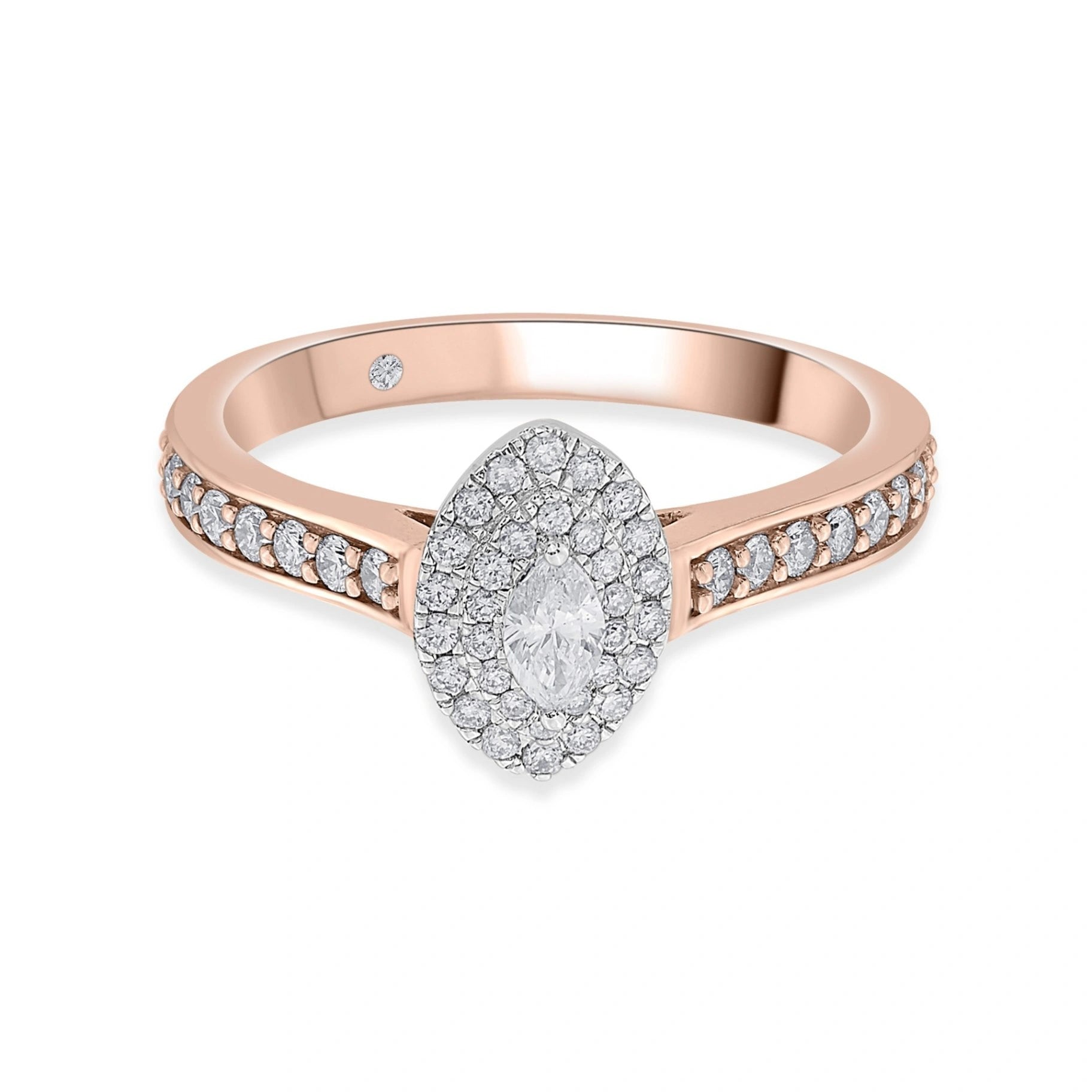 Sassy Glamour Blaze Marquise Sparkle Ring - Zen Diamond India