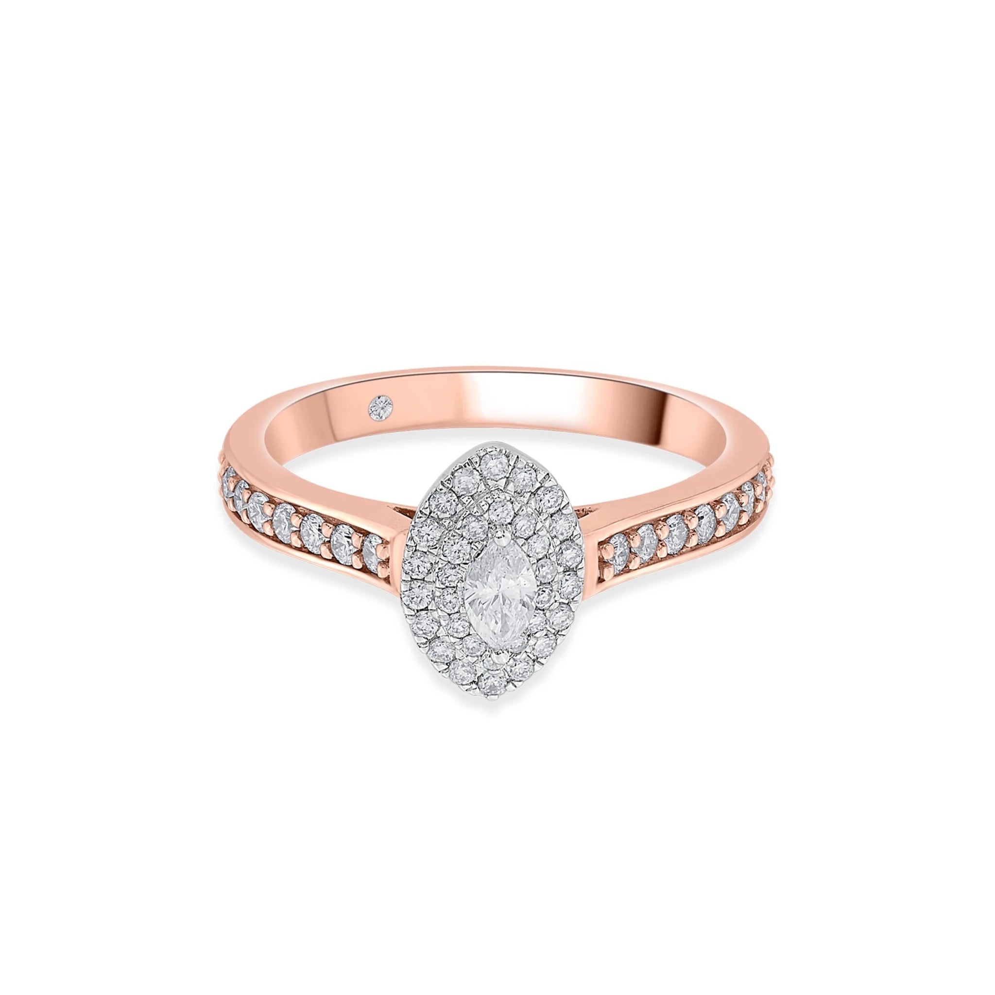 Sassy Glamour Blaze Marquise Sparkle Ring - Zen Diamond India