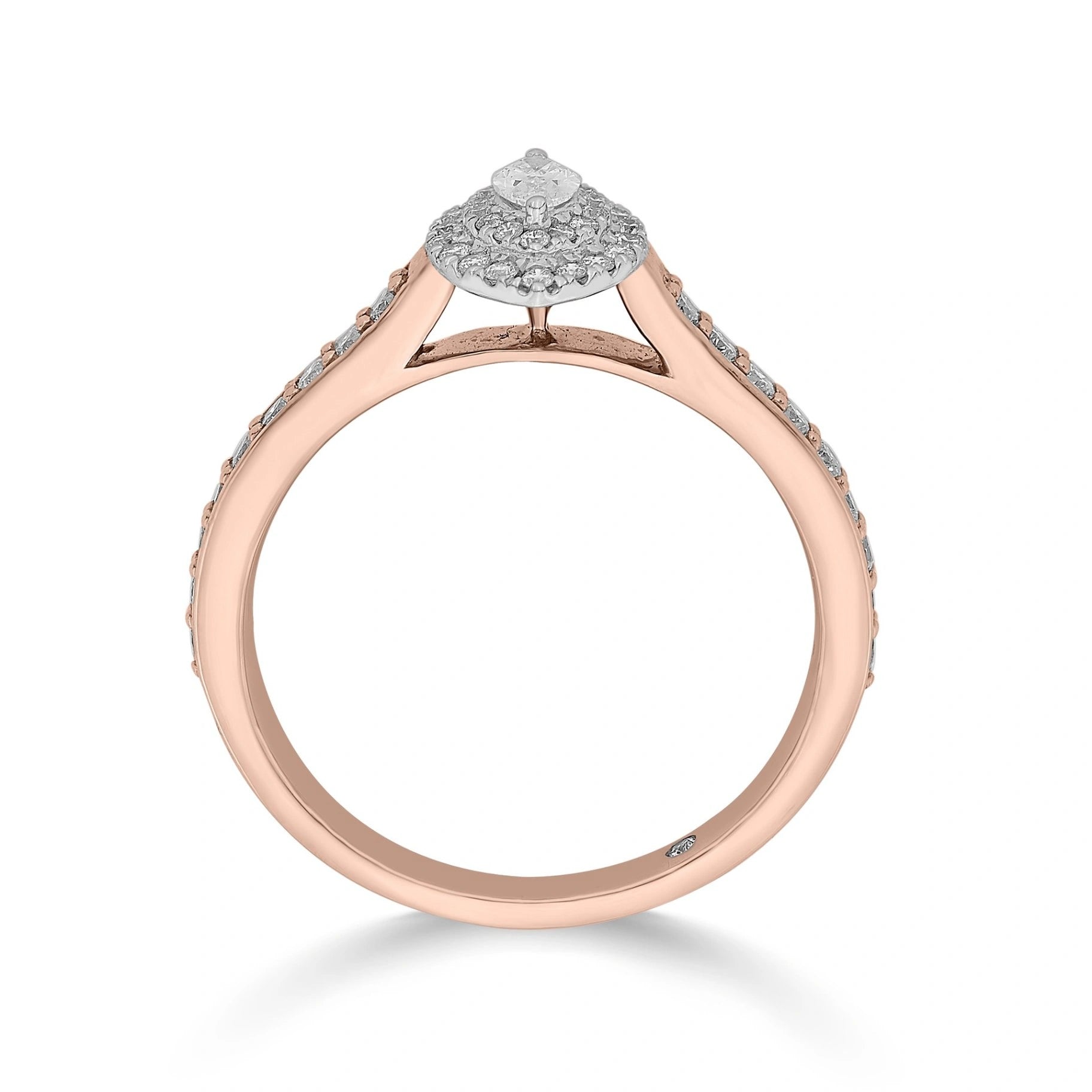 Sassy Glamour Blaze Marquise Sparkle Ring - Zen Diamond India