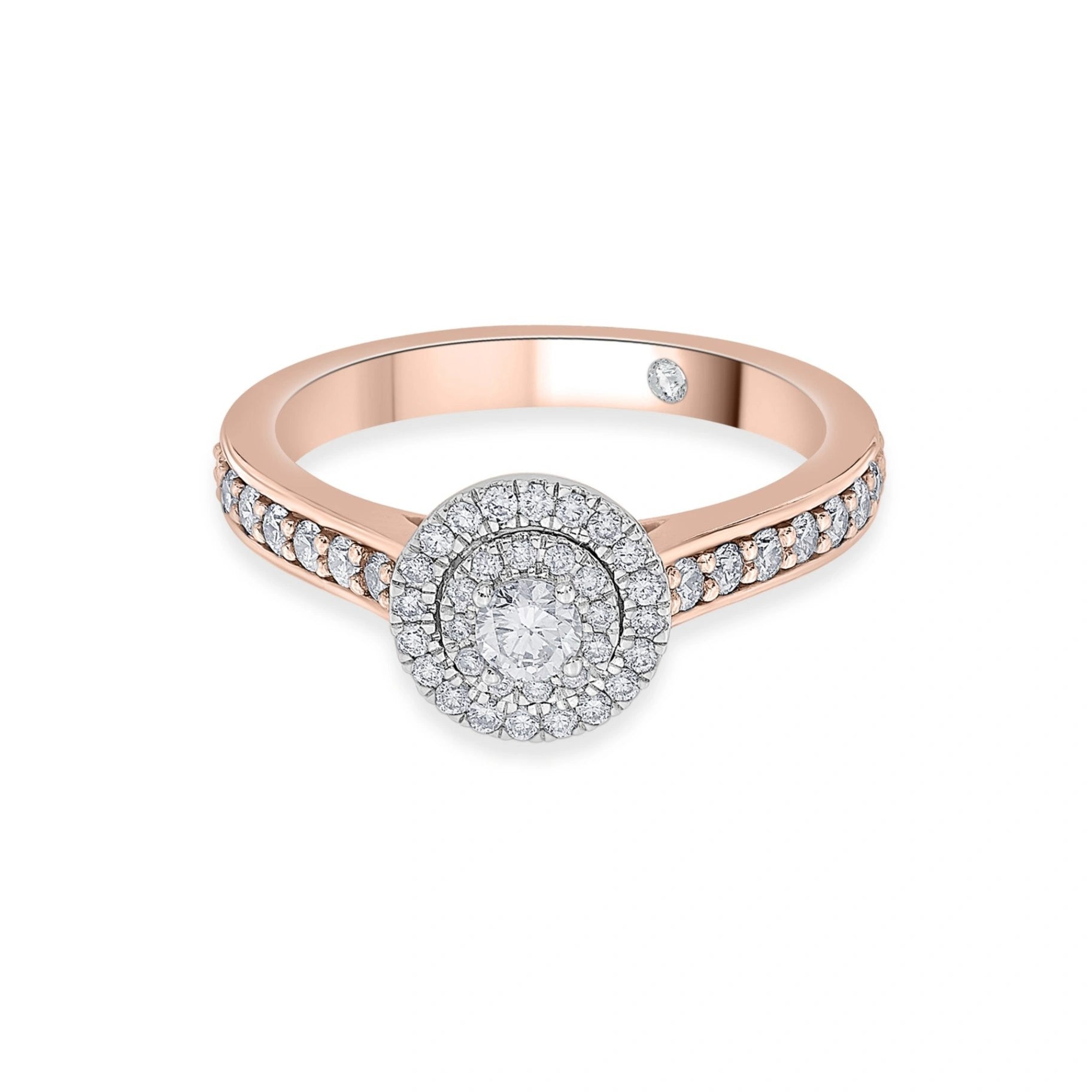 Sassy Radiant Halo Bliss Diamond Ring - Zen Diamond India