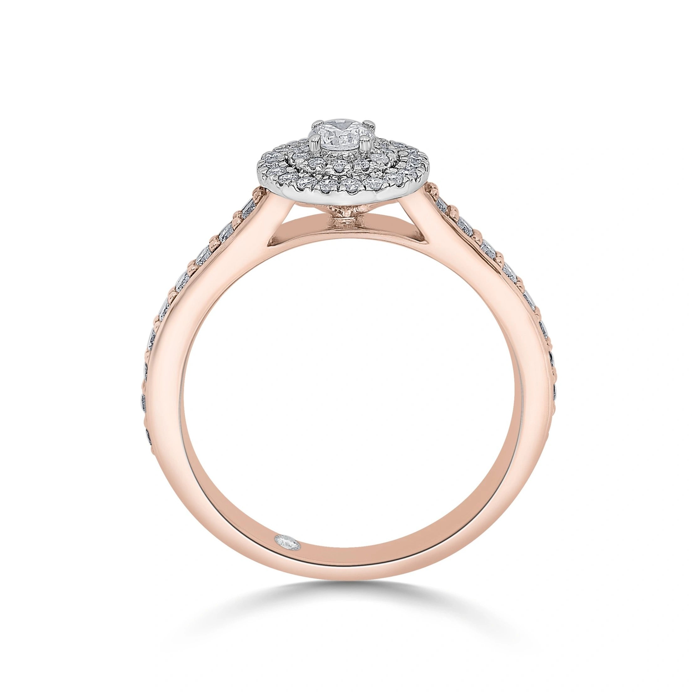 Sassy Radiant Halo Bliss Diamond Ring - Zen Diamond India