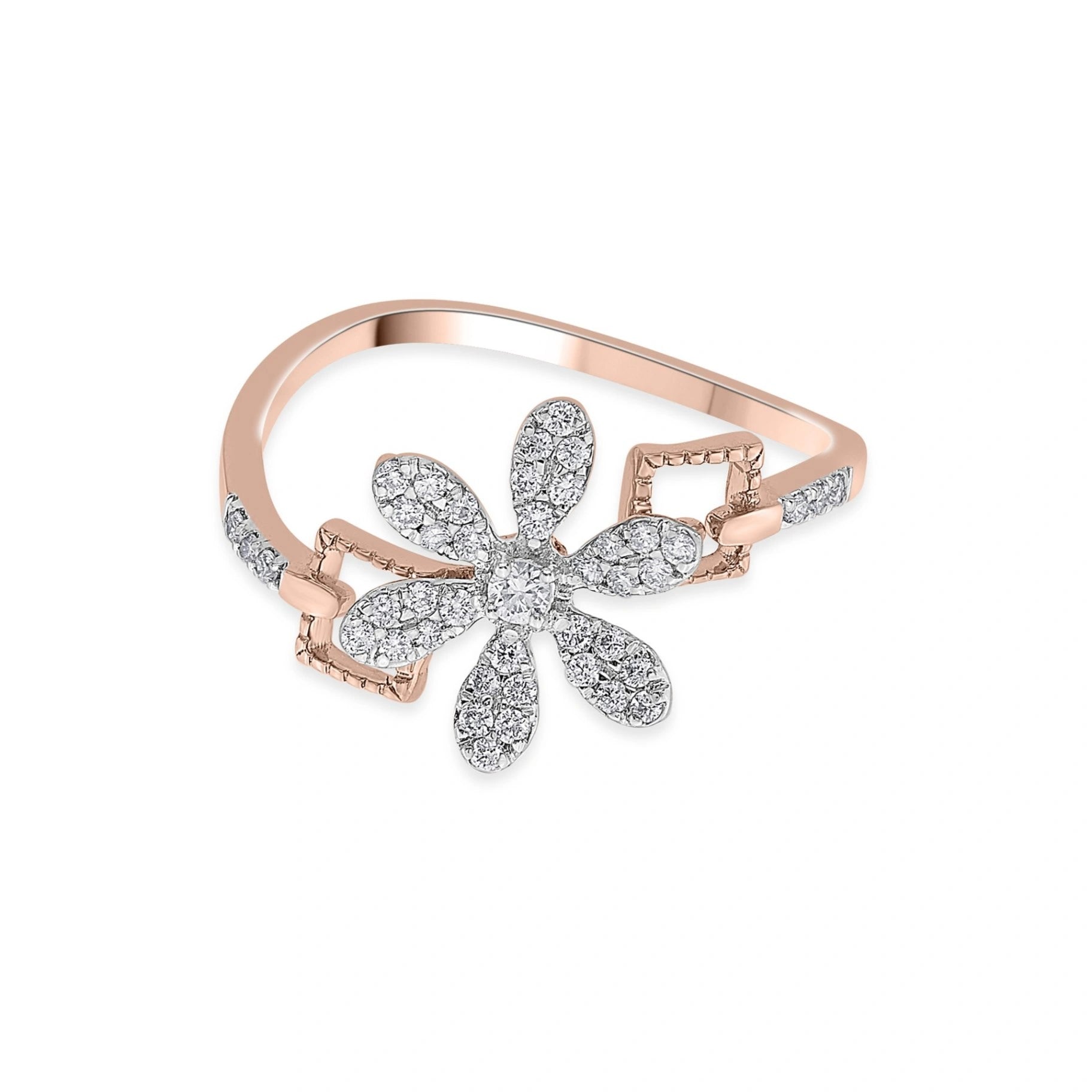 Sassy Dazzling Daisy Diamond Ring