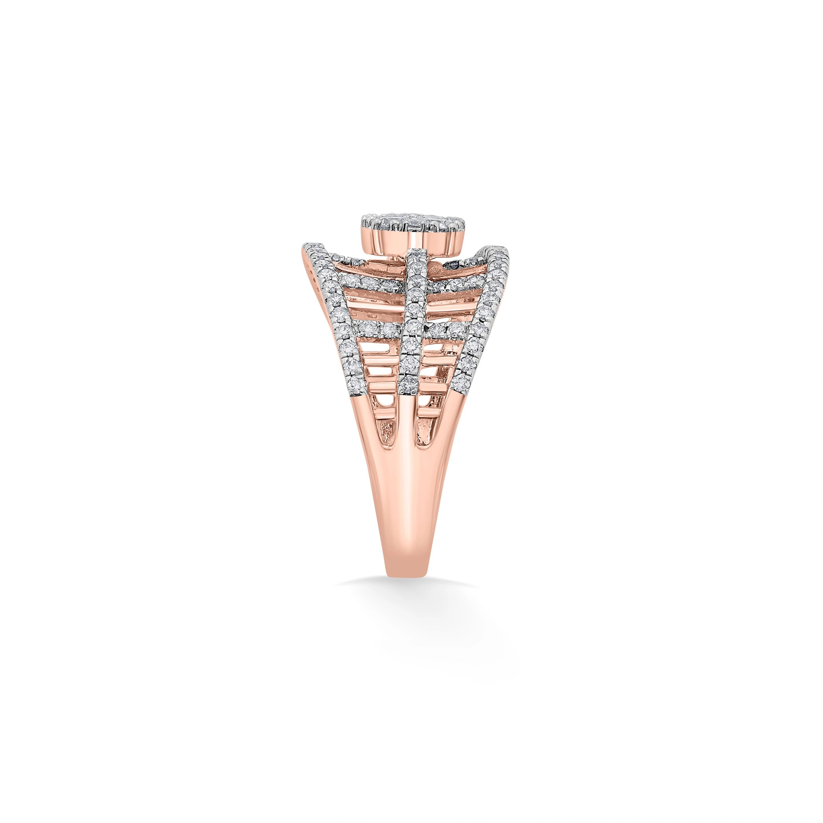 Enchante Sparkling Canopy Diamond Cuff Ring