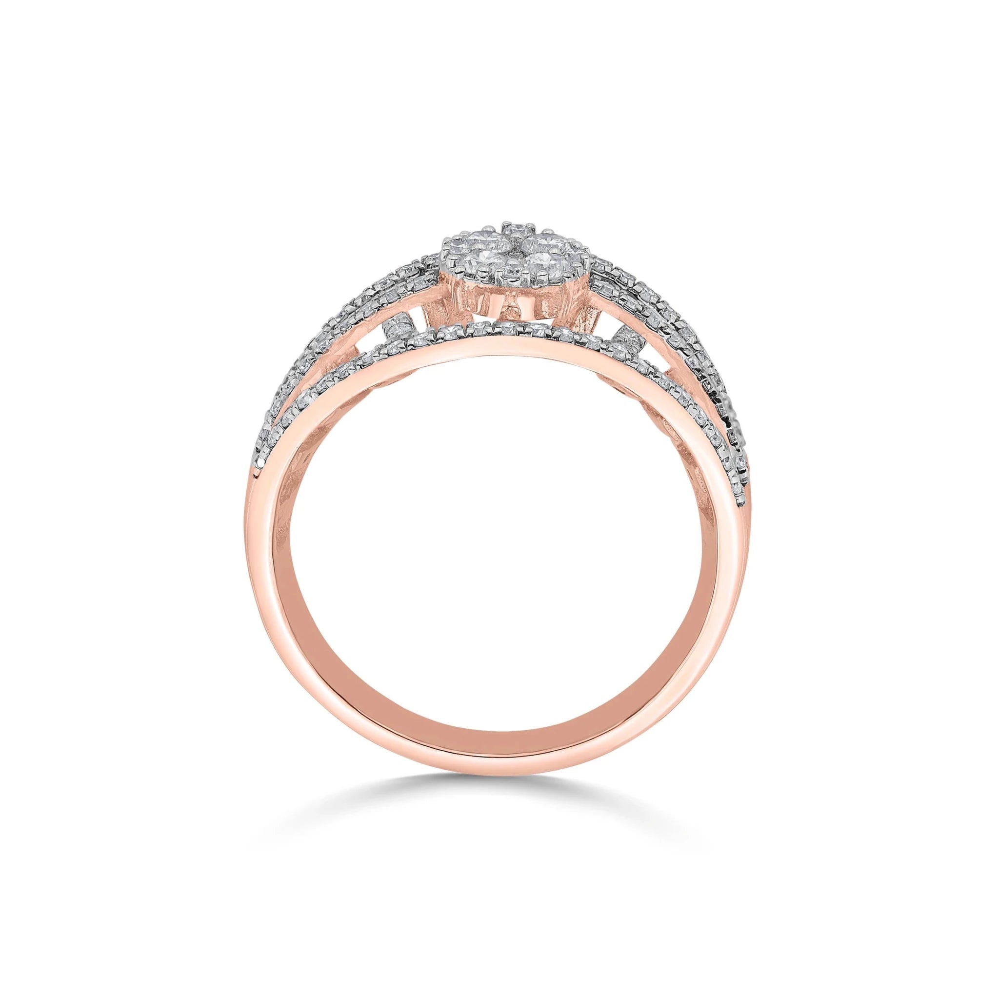 Enchante Sparkling Diamond Grotto Ring - Zen Diamond India