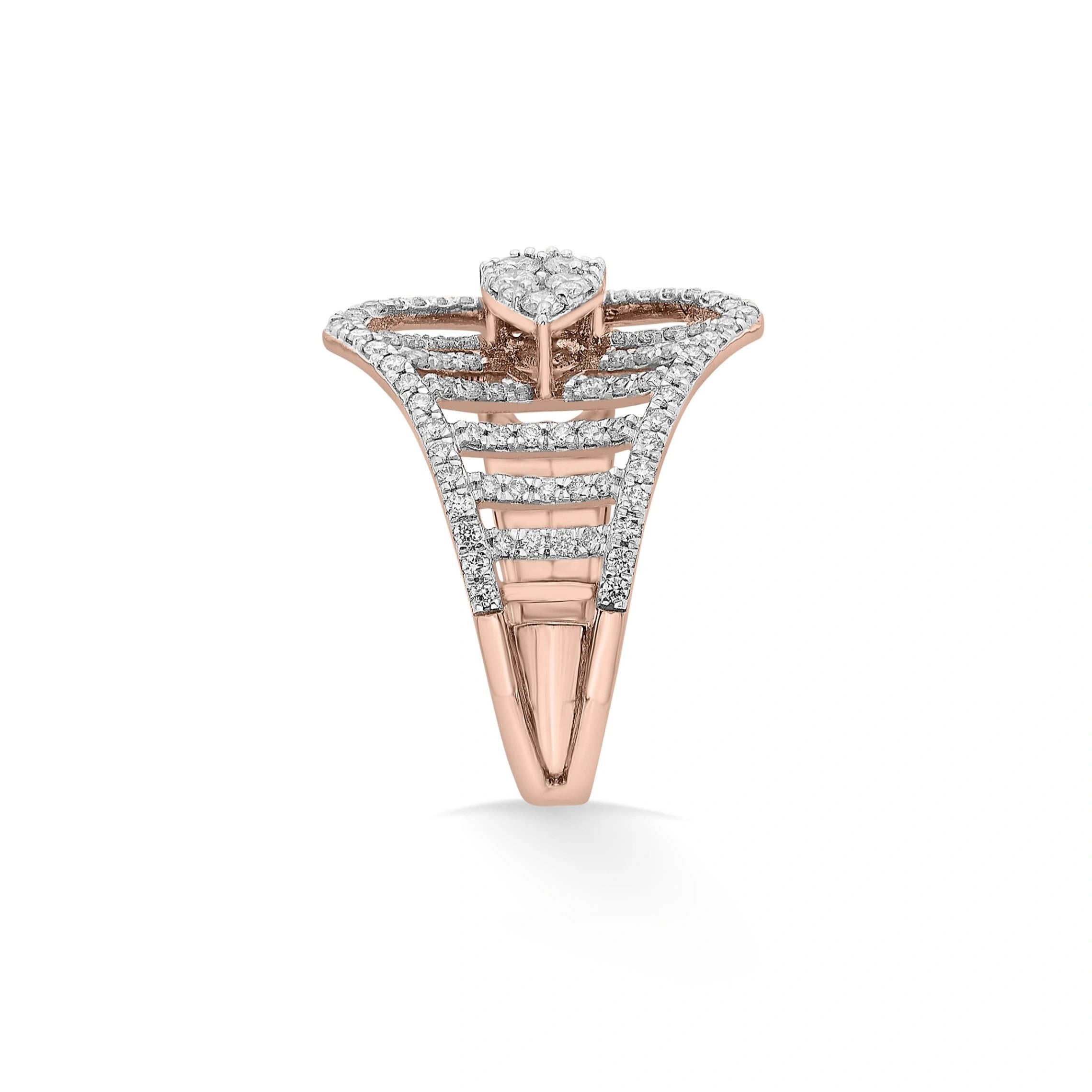 Enchante Grand Diamond Filigree Statement Ring