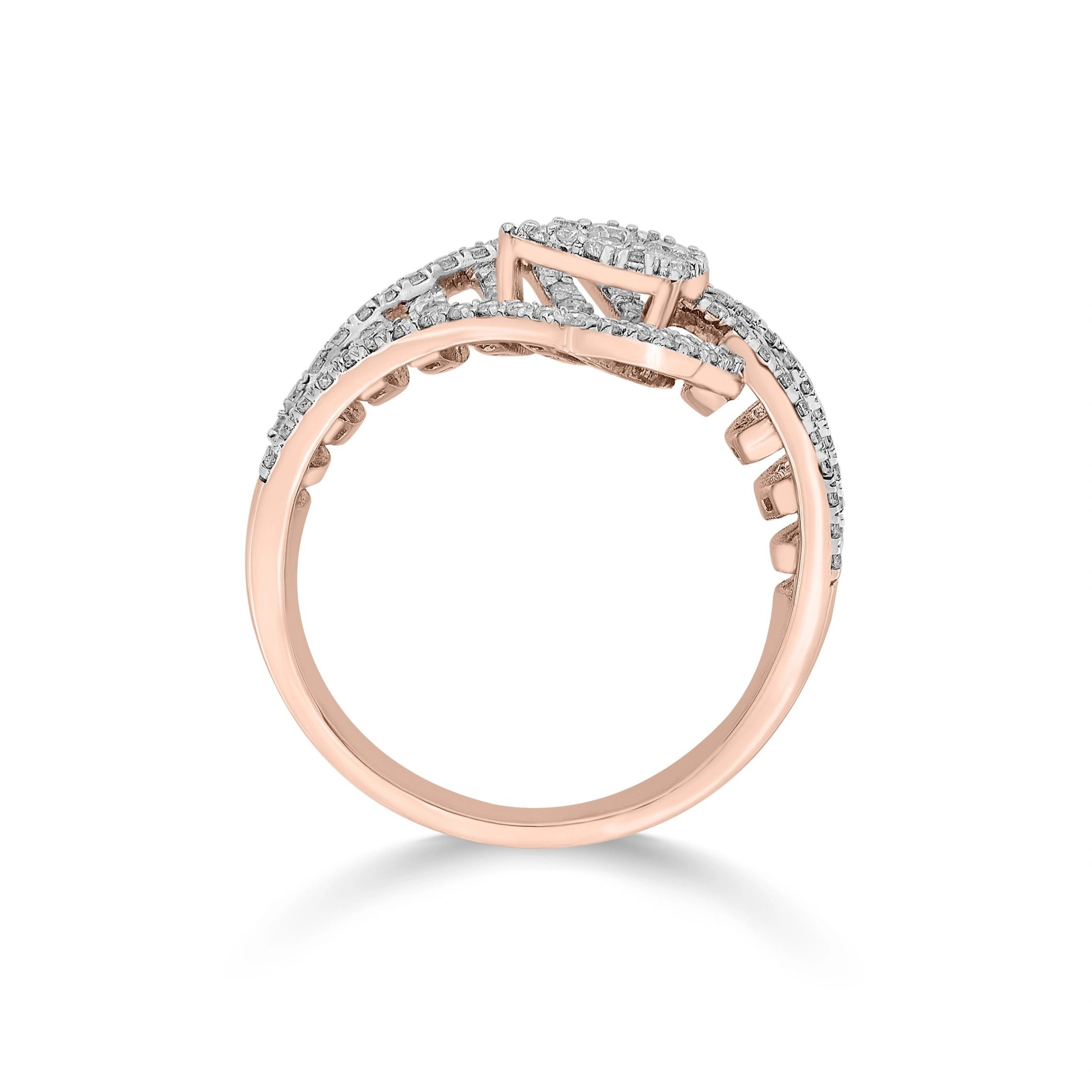 Enchante Grand Diamond Filigree Statement Ring