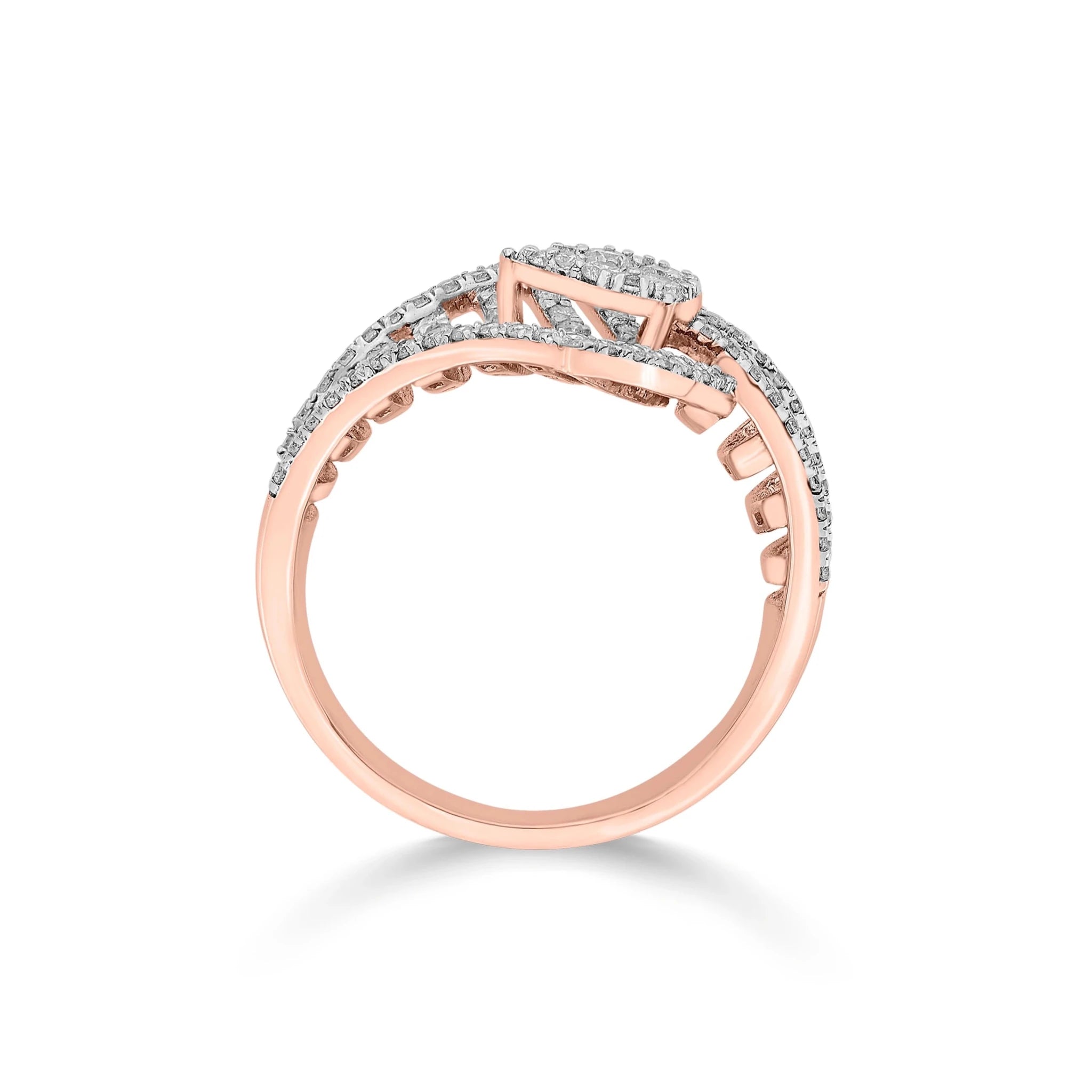 Enchante Grand Diamond Filigree Statement Ring - Zen Diamond India