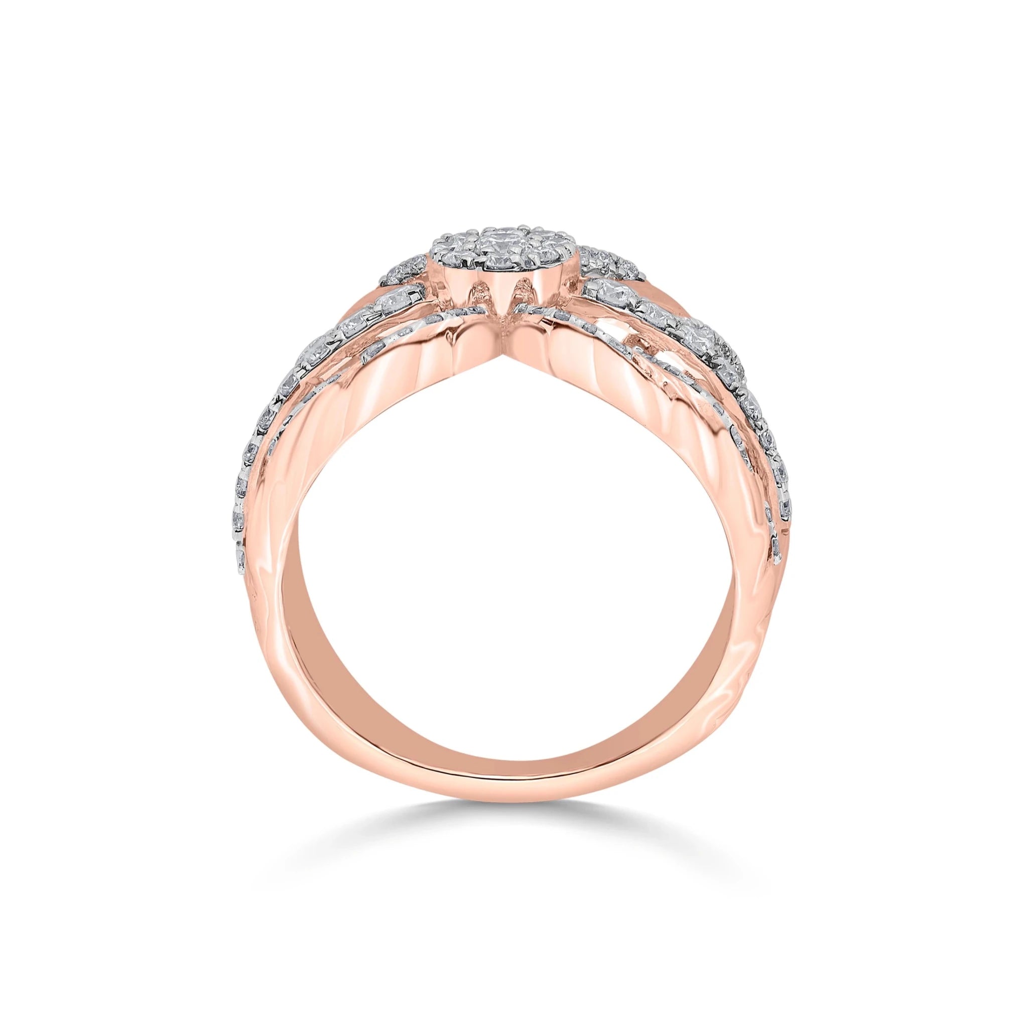 Enchante Diamond Butterfly Wings Statement Ring - Zen Diamond India