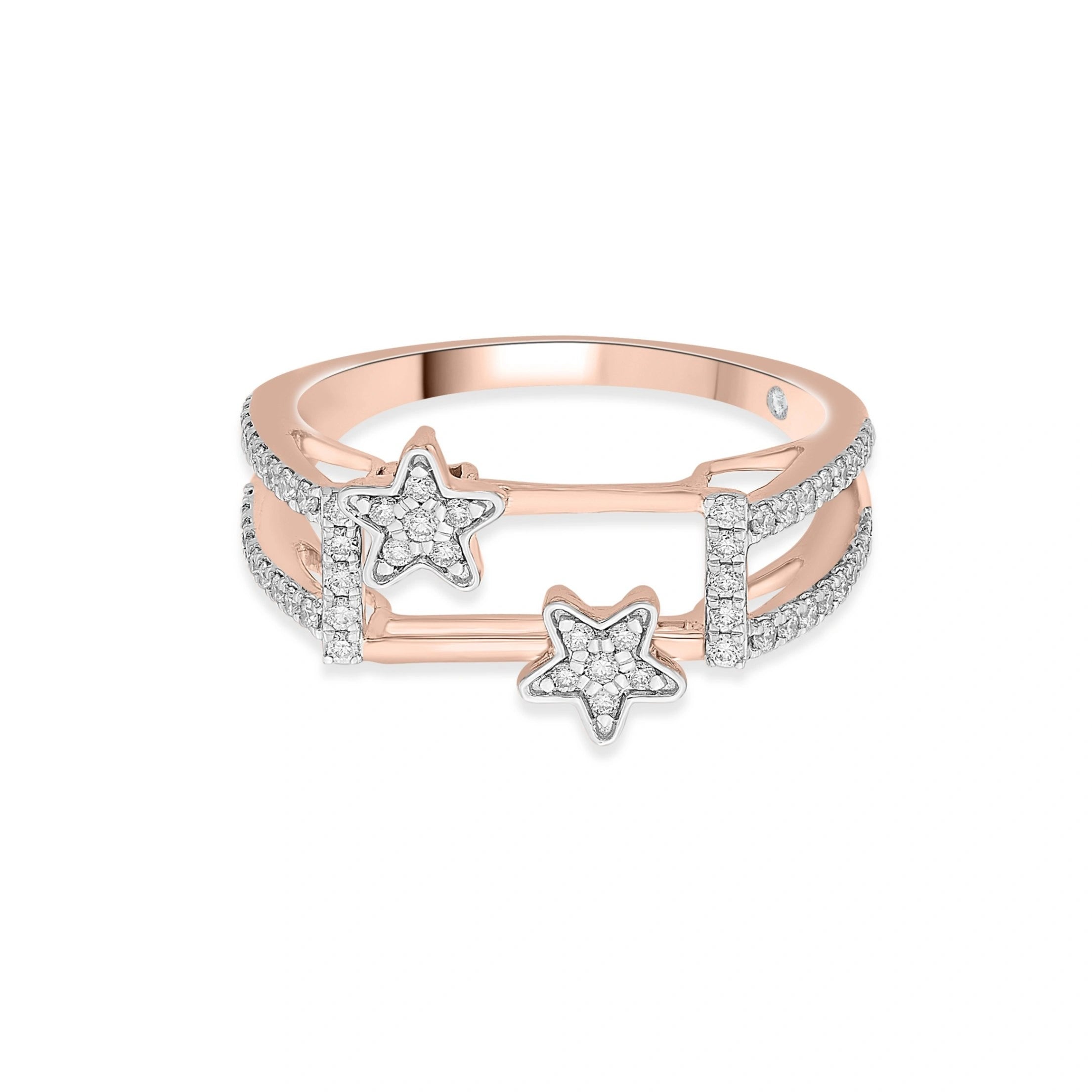 Sassy Twin Starlight Diamond Ring