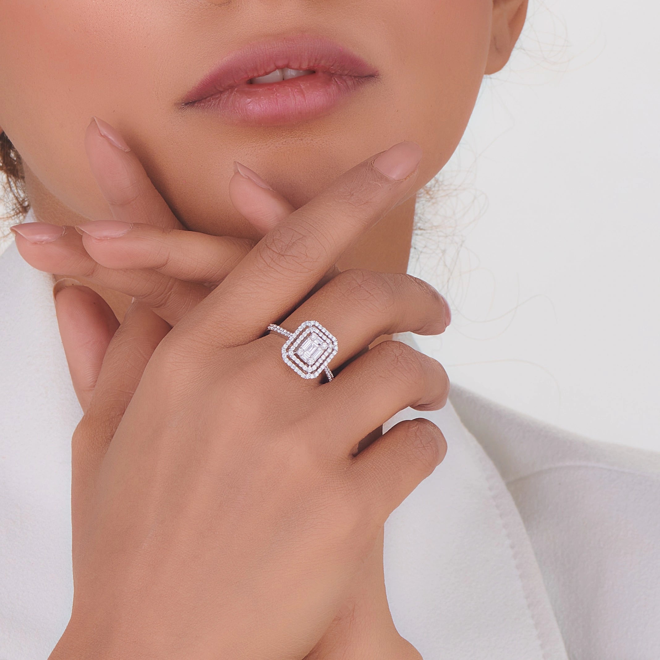 Diamond Dynasty Halo Ring - Zen Diamond India