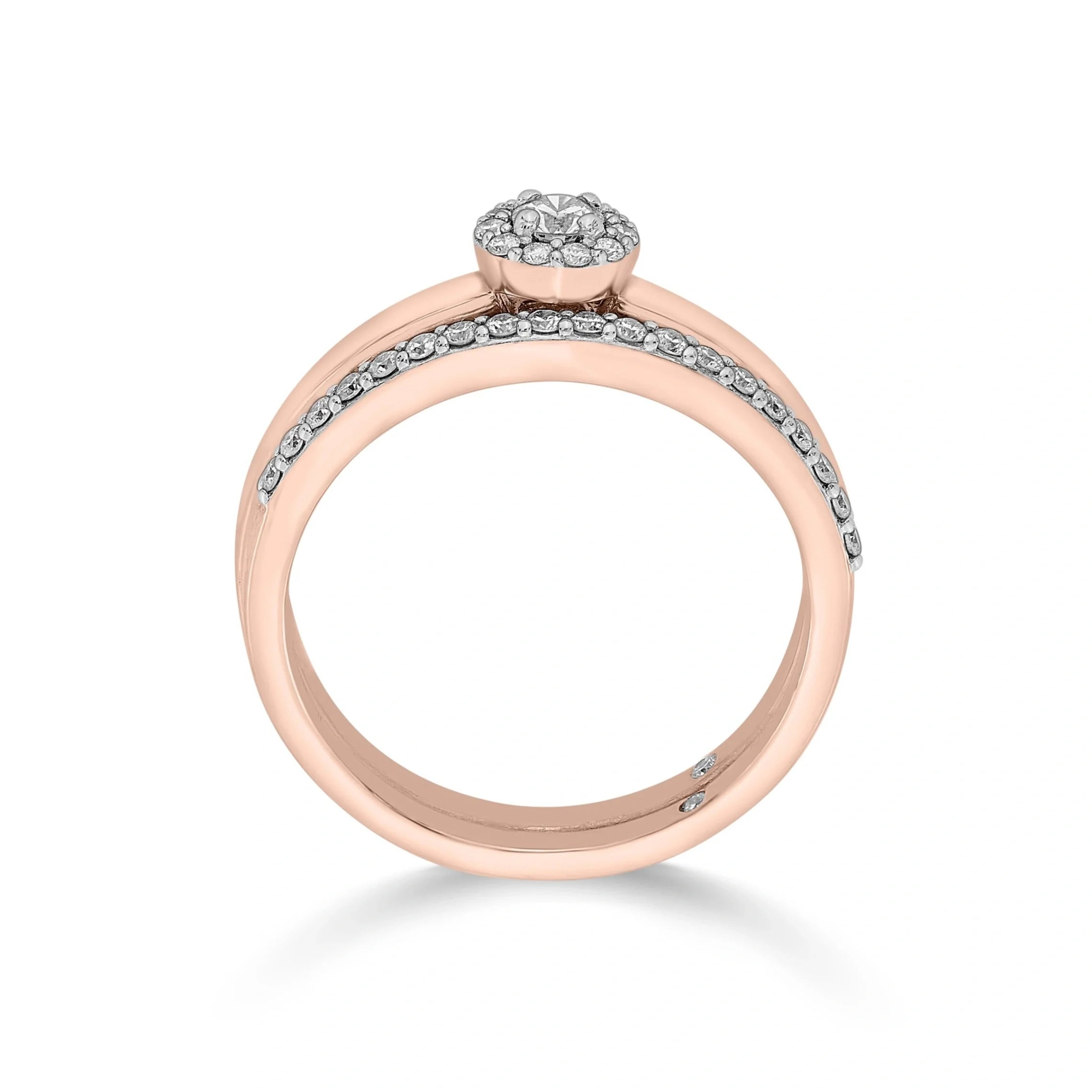 Meta Halo Rose Band - Zen Diamond India