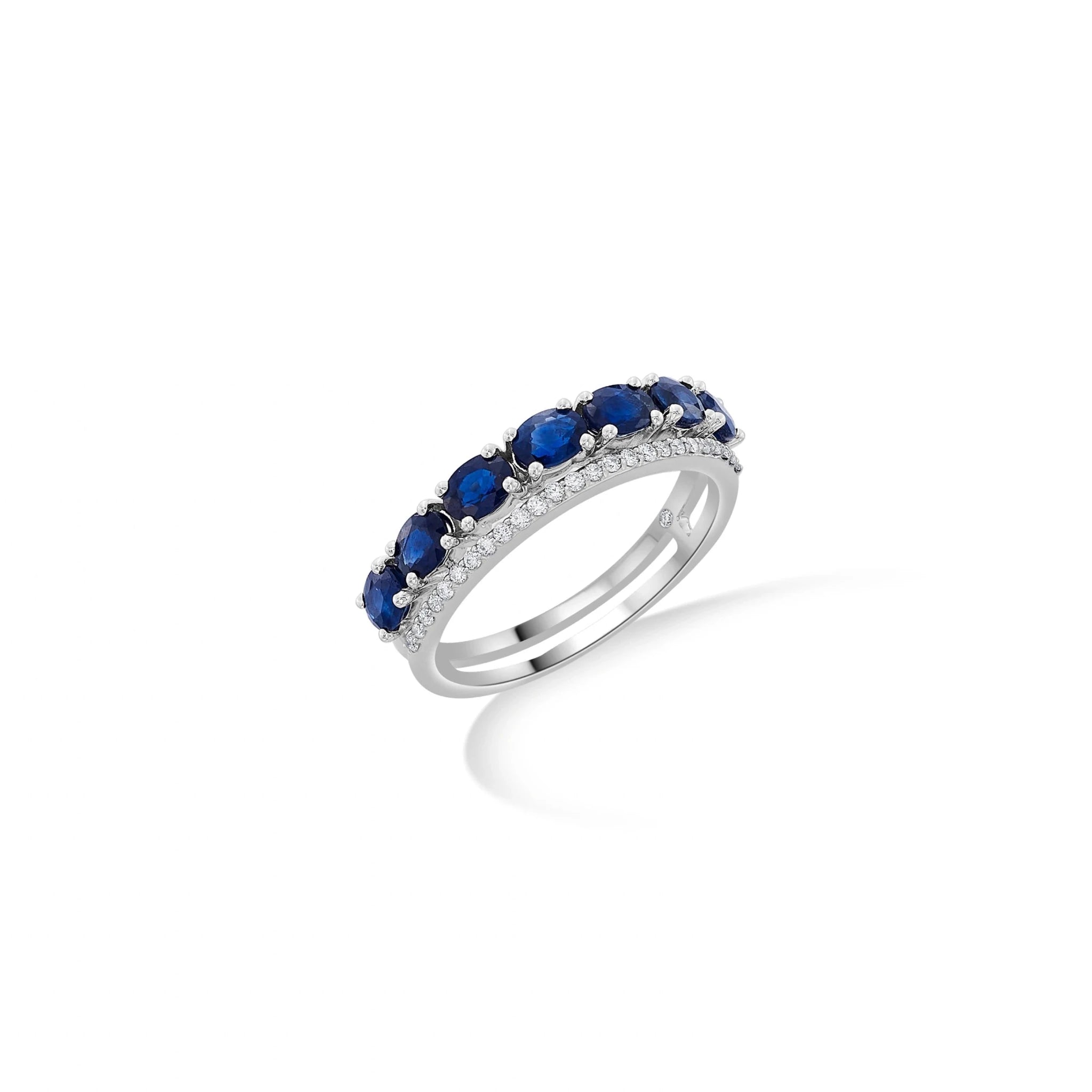 Toren Sapphire Serenade Band Ring - Zen Diamond India