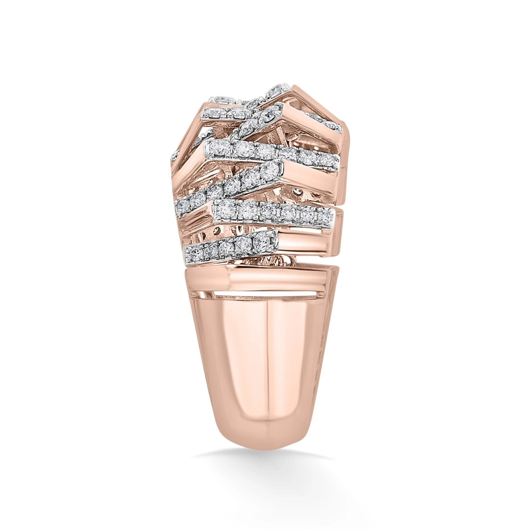 Tryst Glitz - Grid Ring - Zen Diamond India