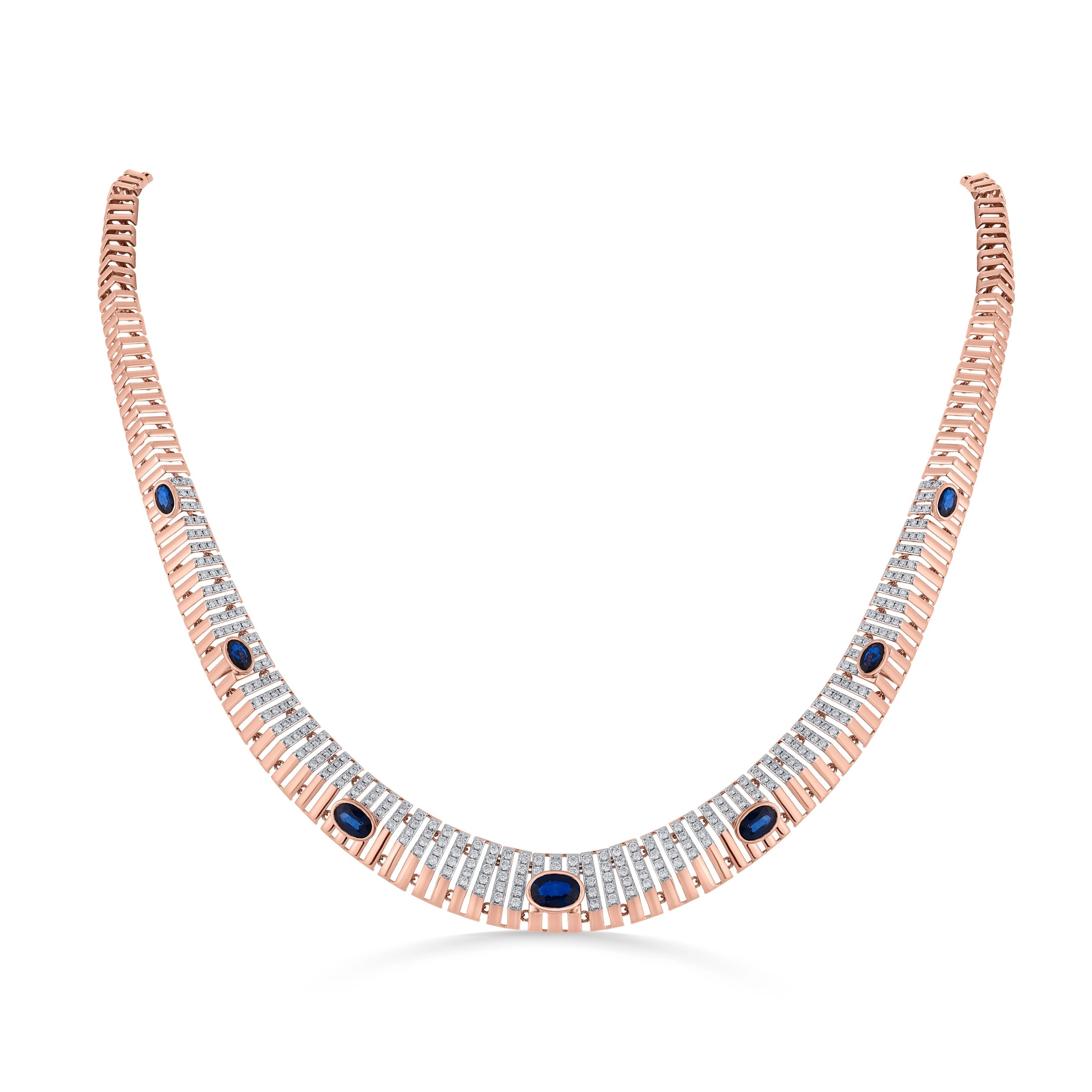 Tryst Midnight Luxe Collar Necklace - Zen Diamond India