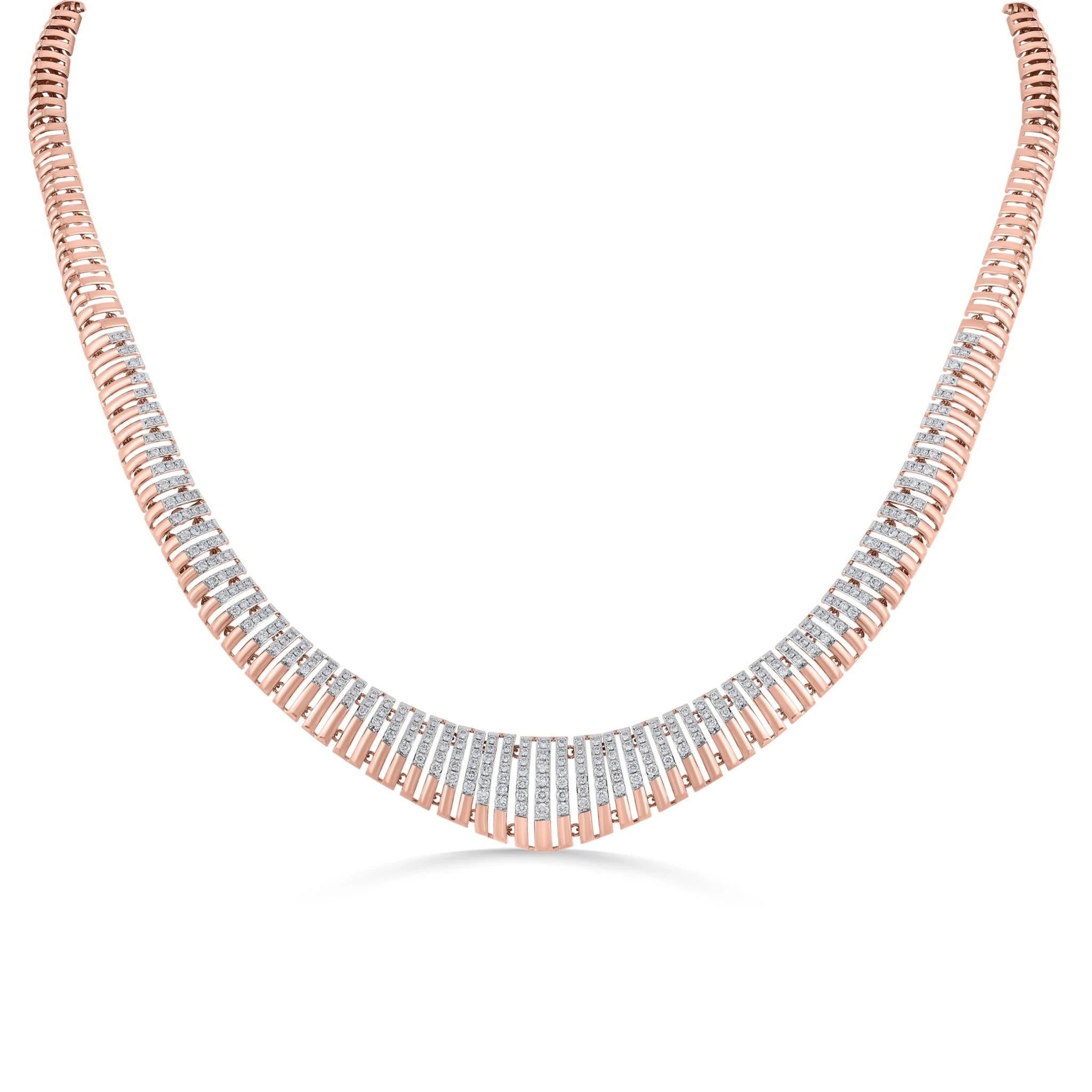 Tryst Radiant Cascade Necklace - Zen Diamond India