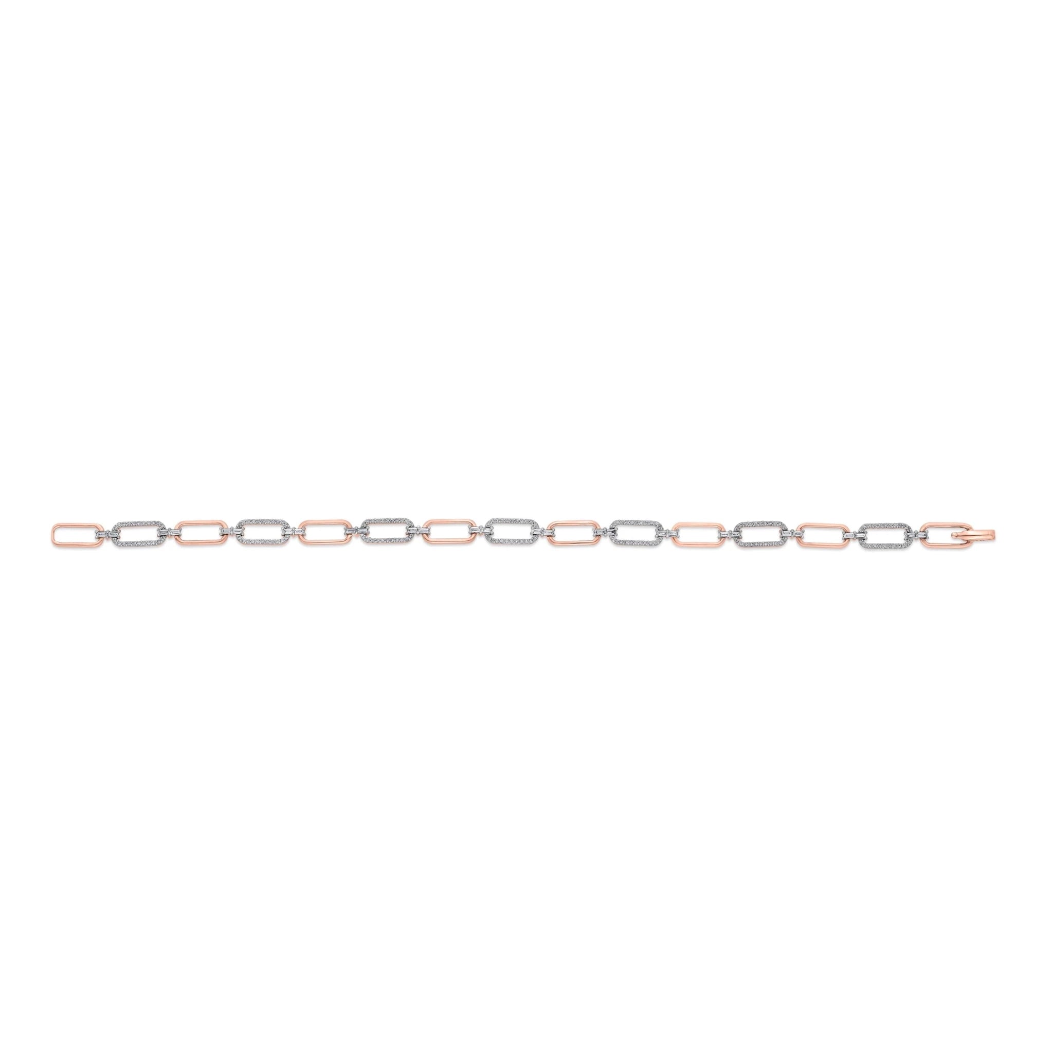 Cuban Modern Link Spark Bracelet - Zen Diamond India