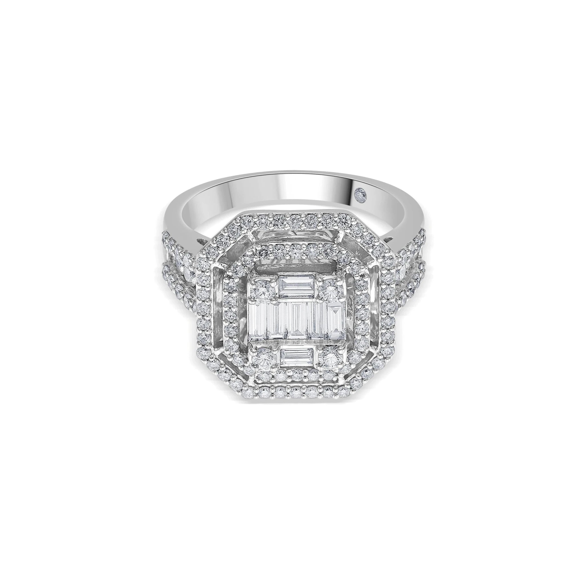 Enchante Radiant Octa Halo Ring - Zen Diamond India