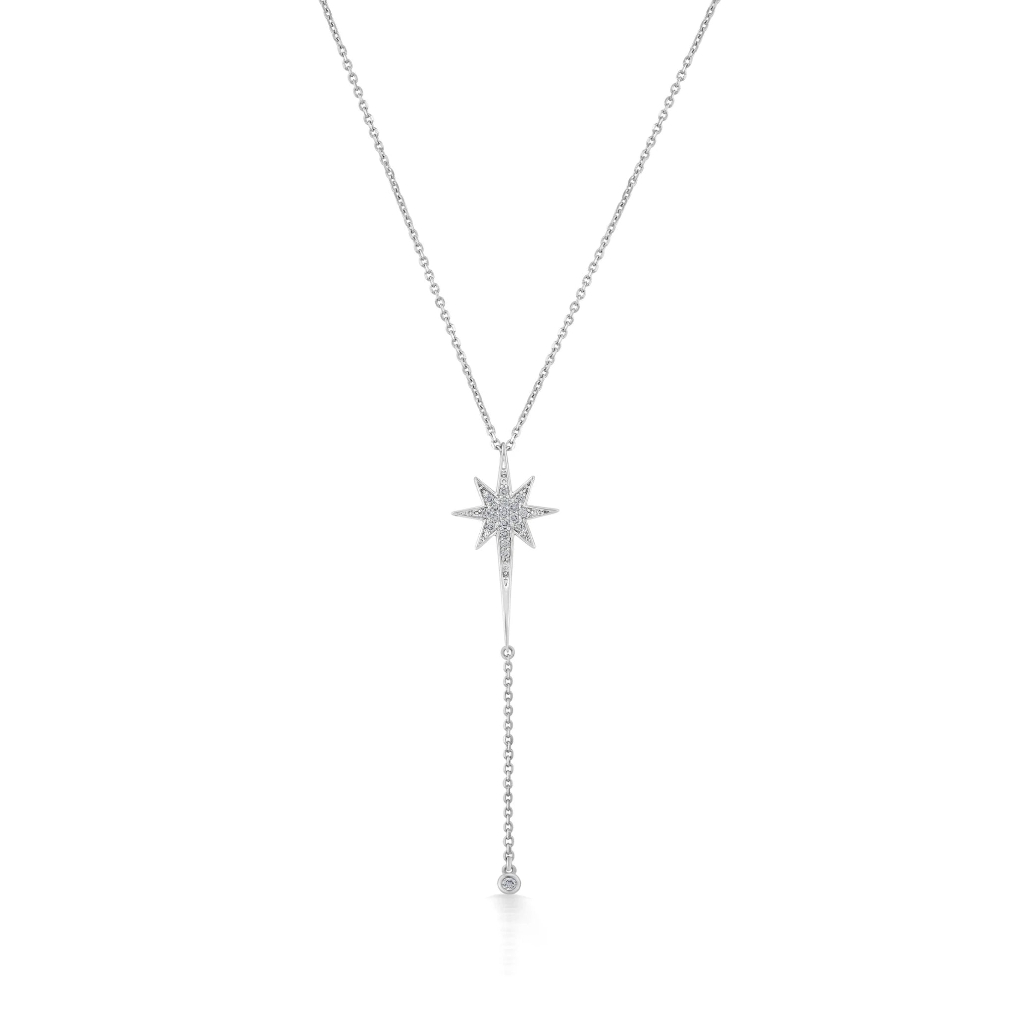 Quirky Celestial Starburst Drop Pendant - Zen Diamond India
