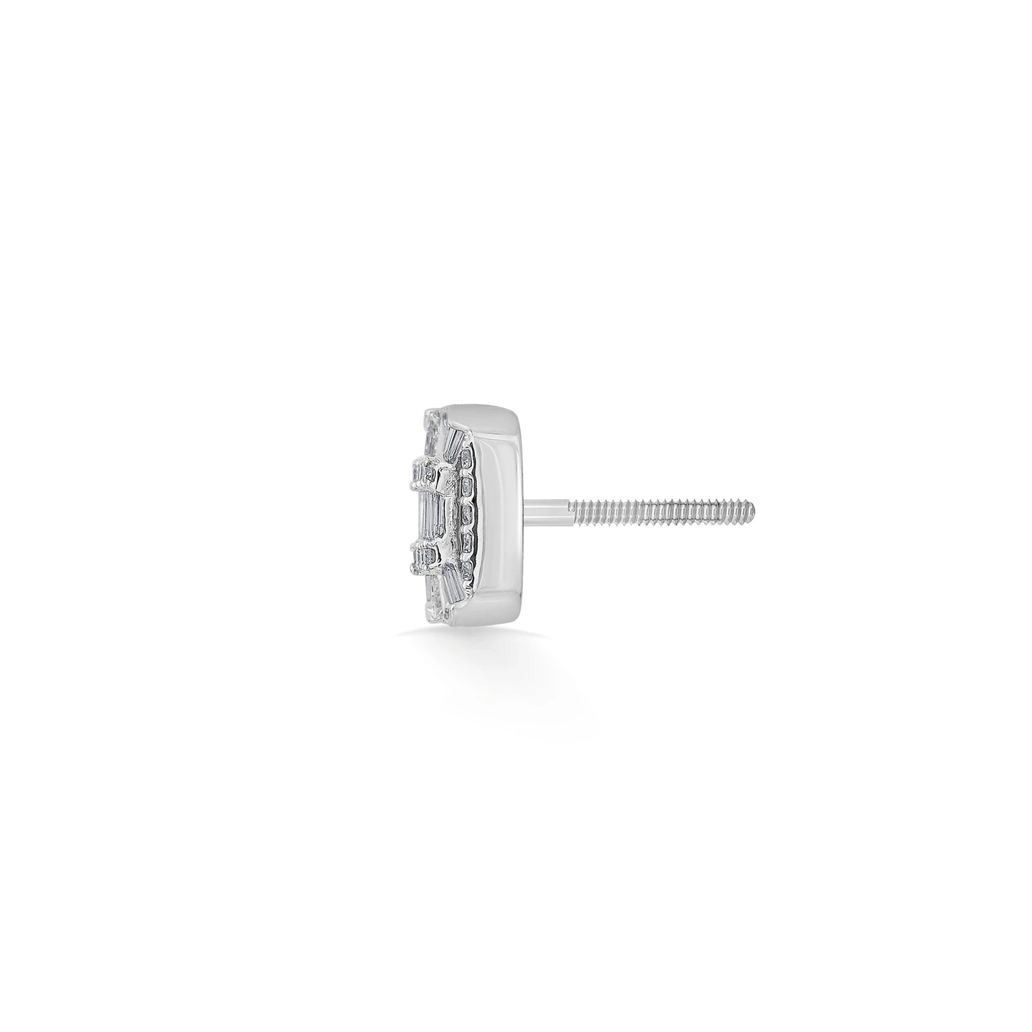 Classic Regal Square Spark Diamond Earrings - Zen Diamond India