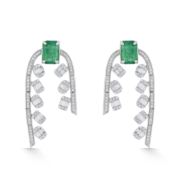 Tryst Regal Spark Ascend Earrings - Zen Diamond India