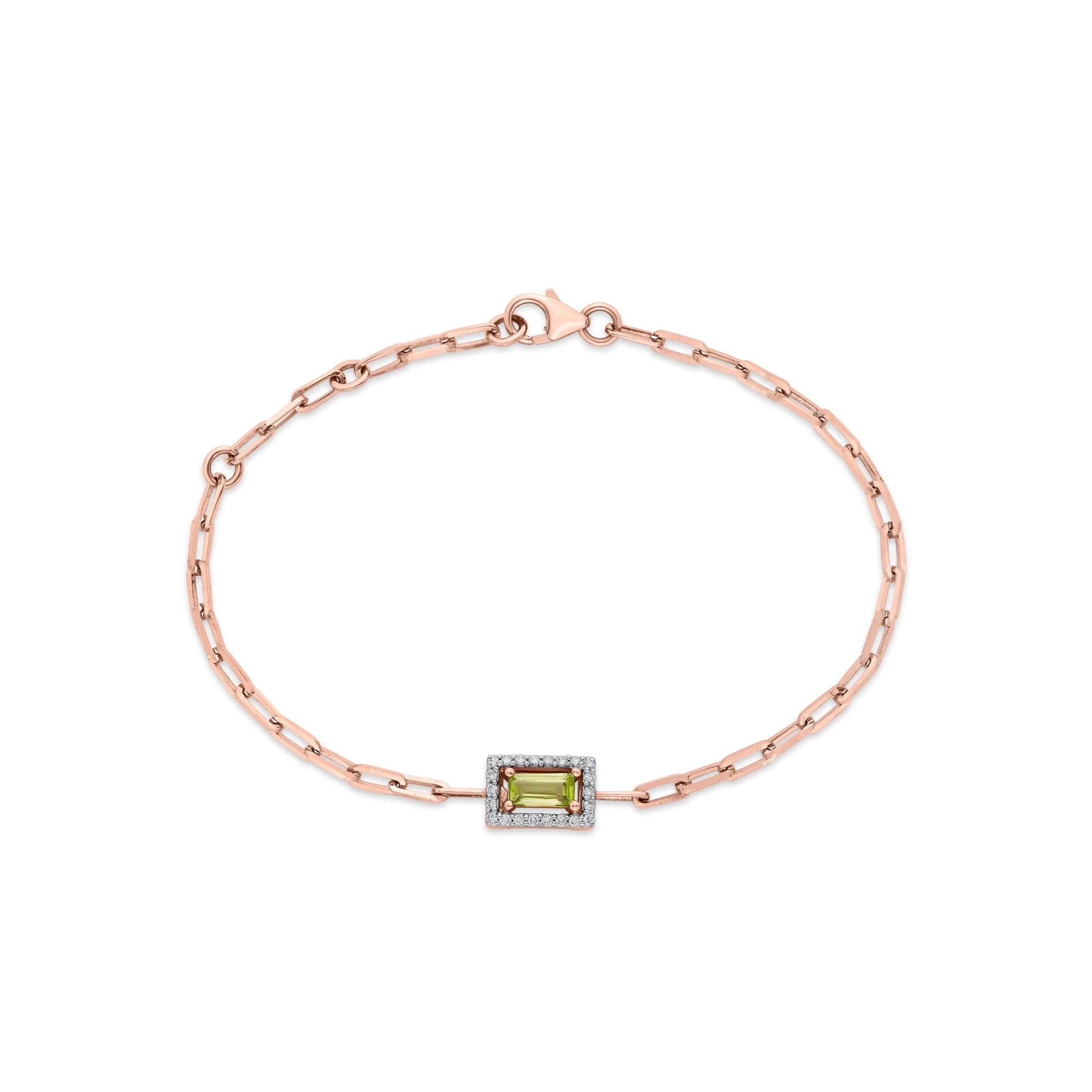 Color Pop Olive Spark Frame Bracelet - Zen Diamond India