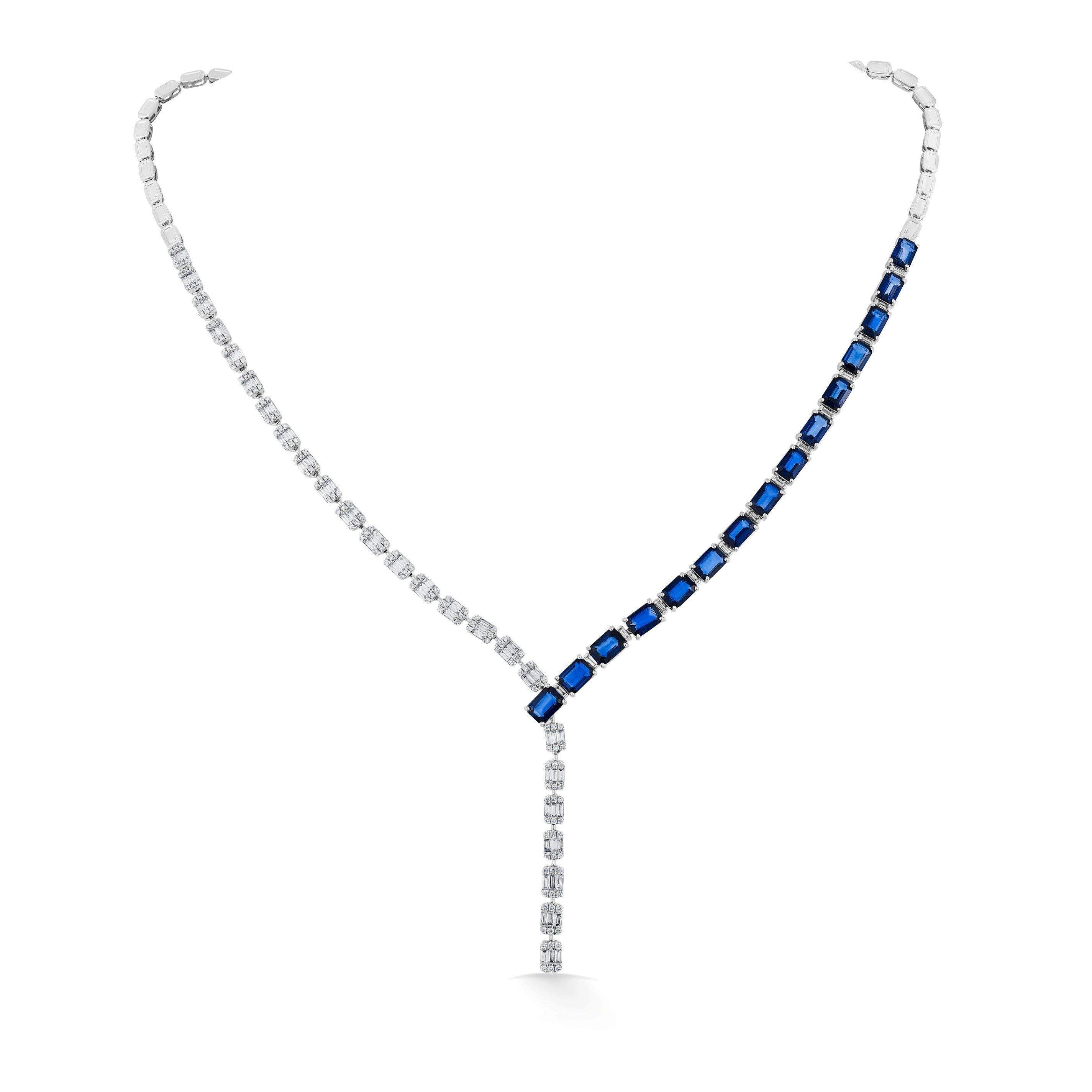 Tryst Midnight Royale Flow Necklace - Zen Diamond India