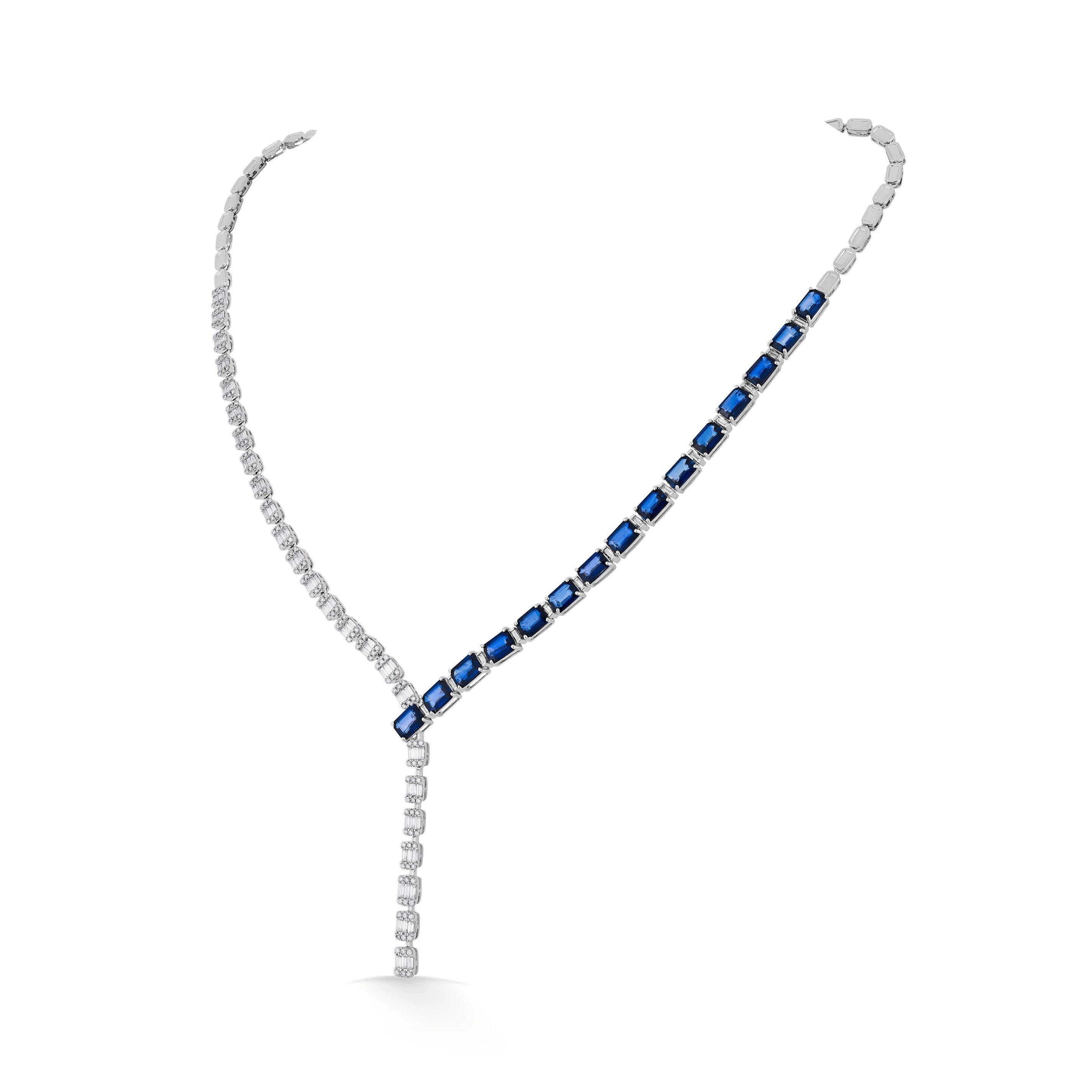 Tryst Midnight Royale Flow Necklace - Zen Diamond India