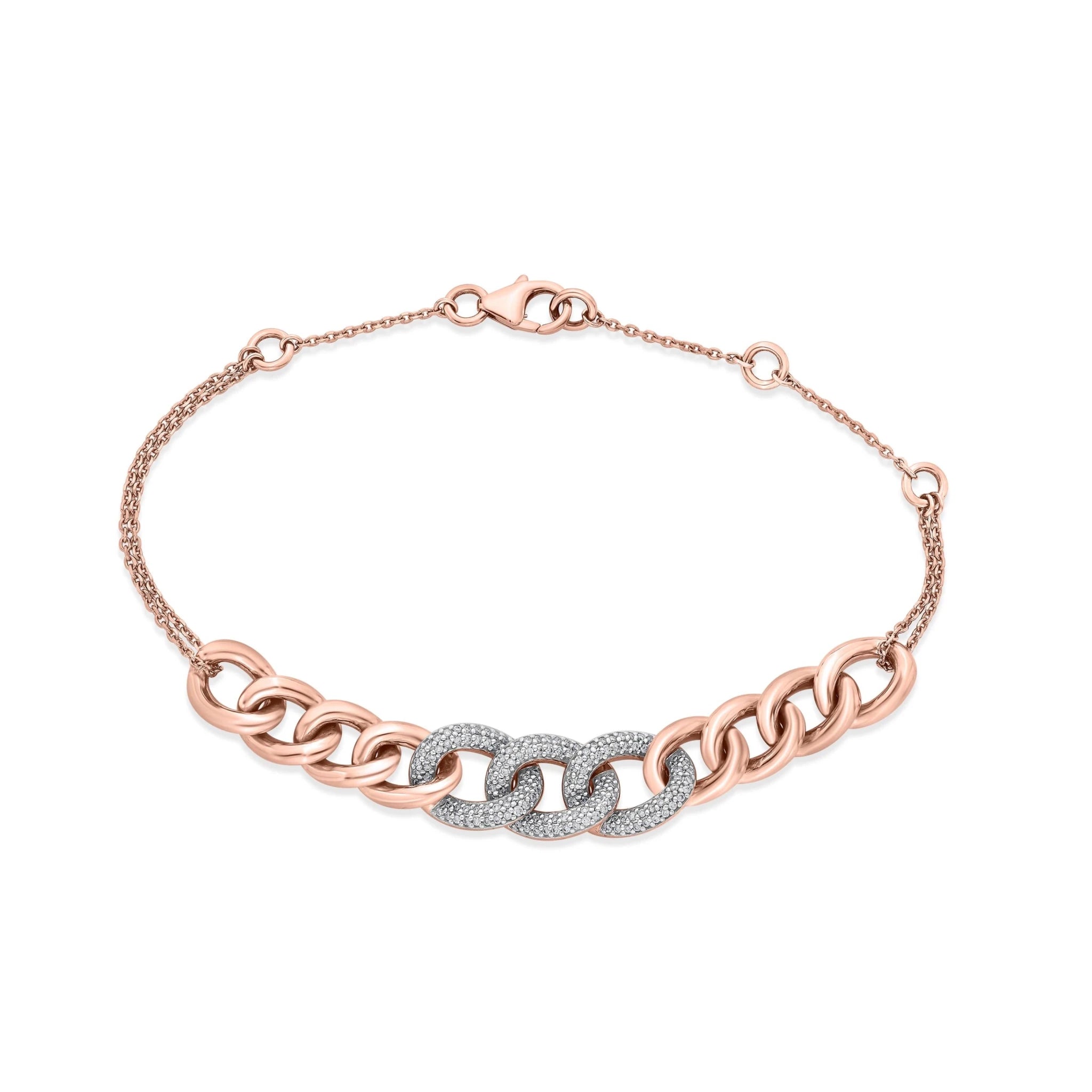 Cuban Triple Link Spark Bracelet - Zen Diamond India