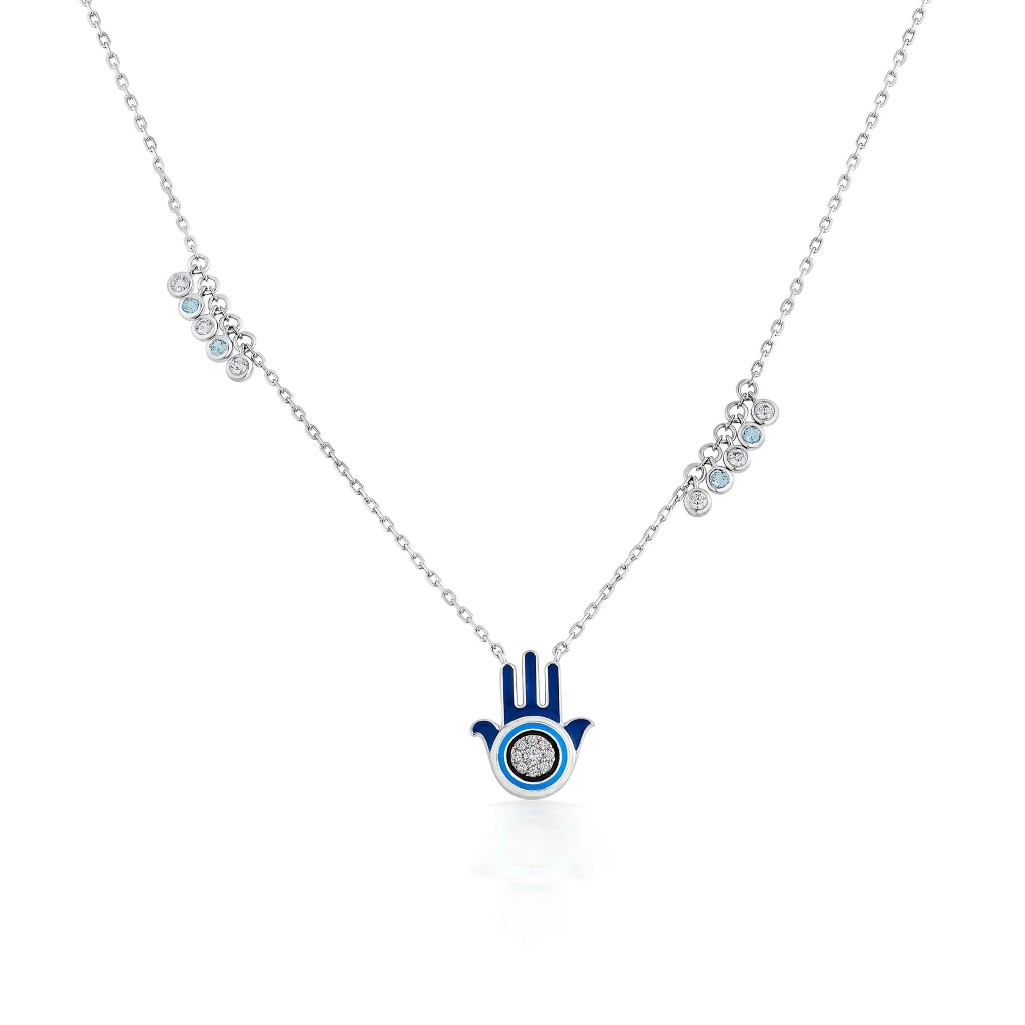 Quirky Divine Hamsa Charm Pendant - Zen Diamond India