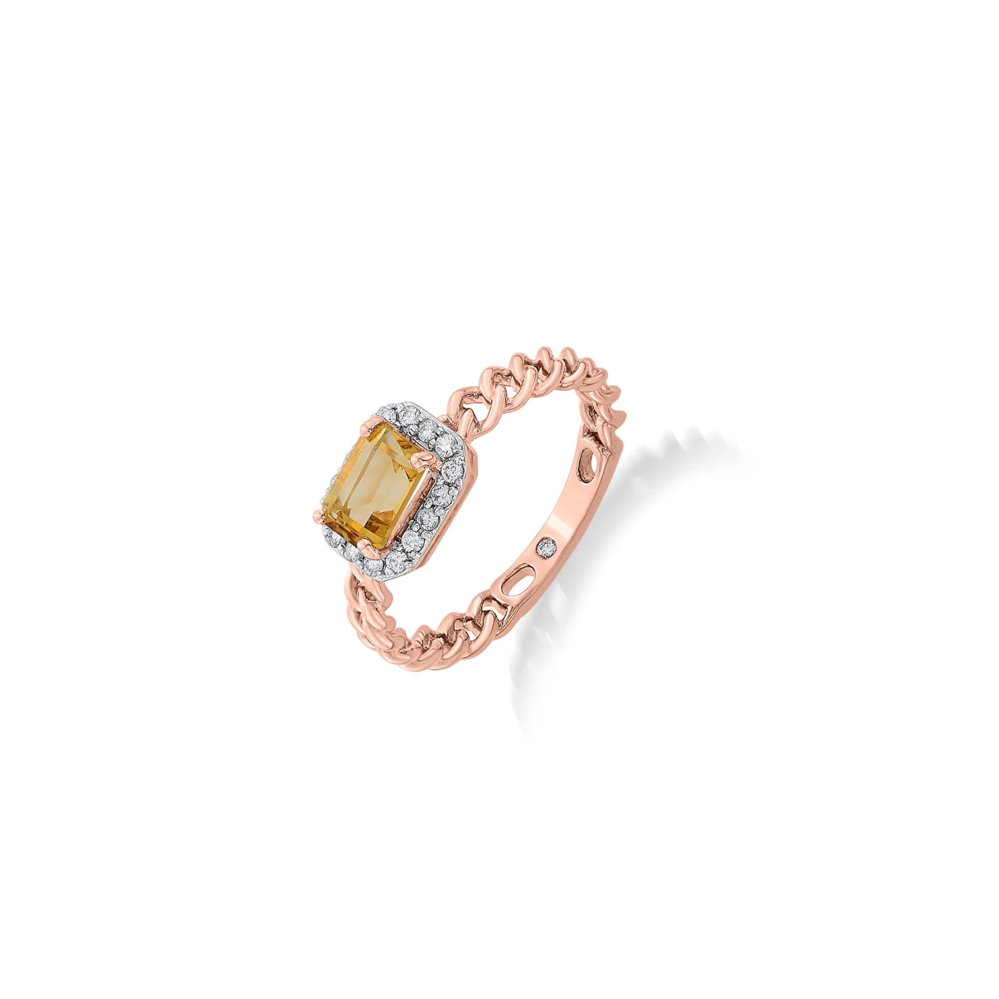 Color Pop Elegant Halo Accent Ring - Zen Diamond India